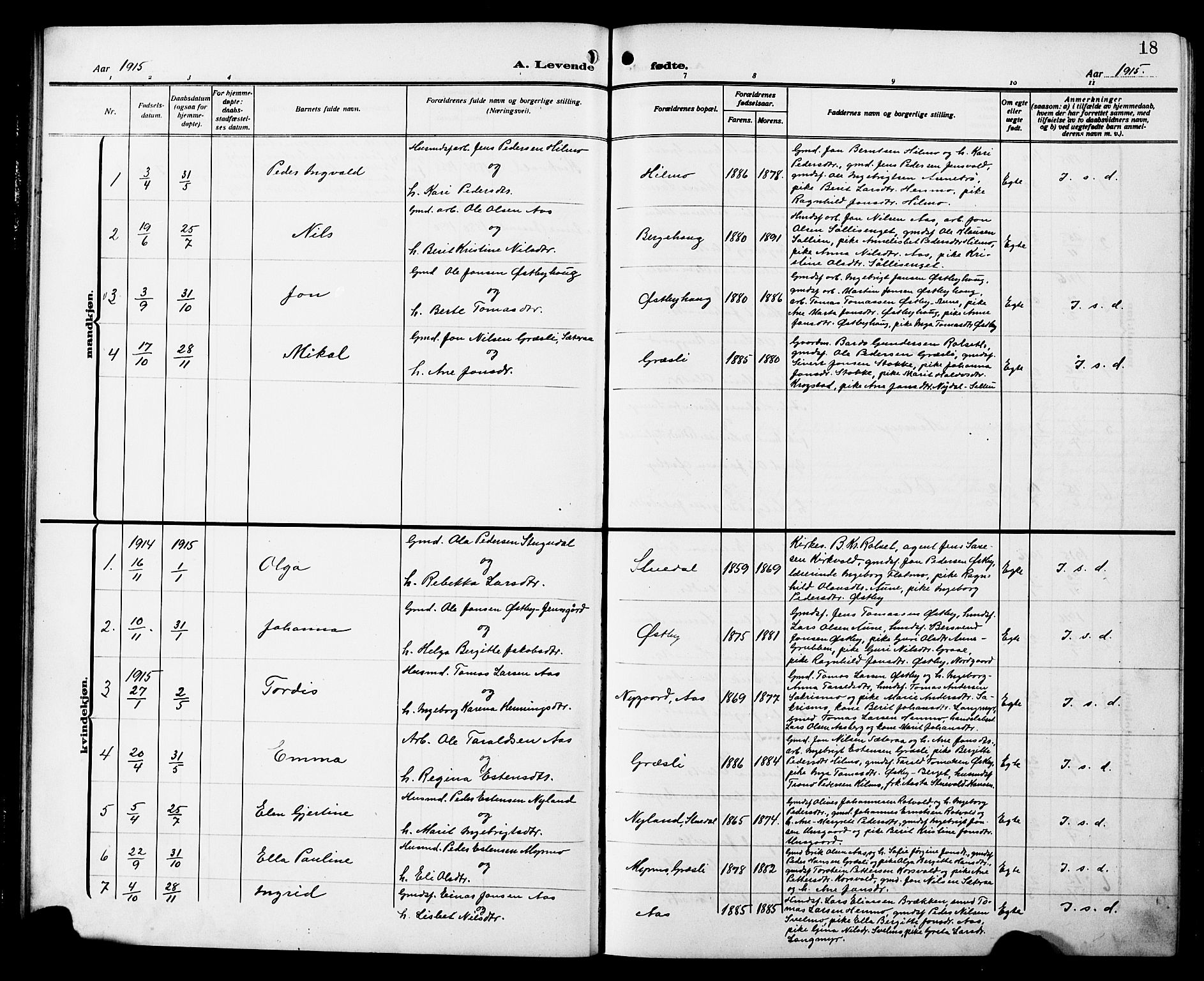 Ministerialprotokoller, klokkerbøker og fødselsregistre - Sør-Trøndelag, AV/SAT-A-1456/698/L1168: Parish register (copy) no. 698C05, 1908-1930, p. 18