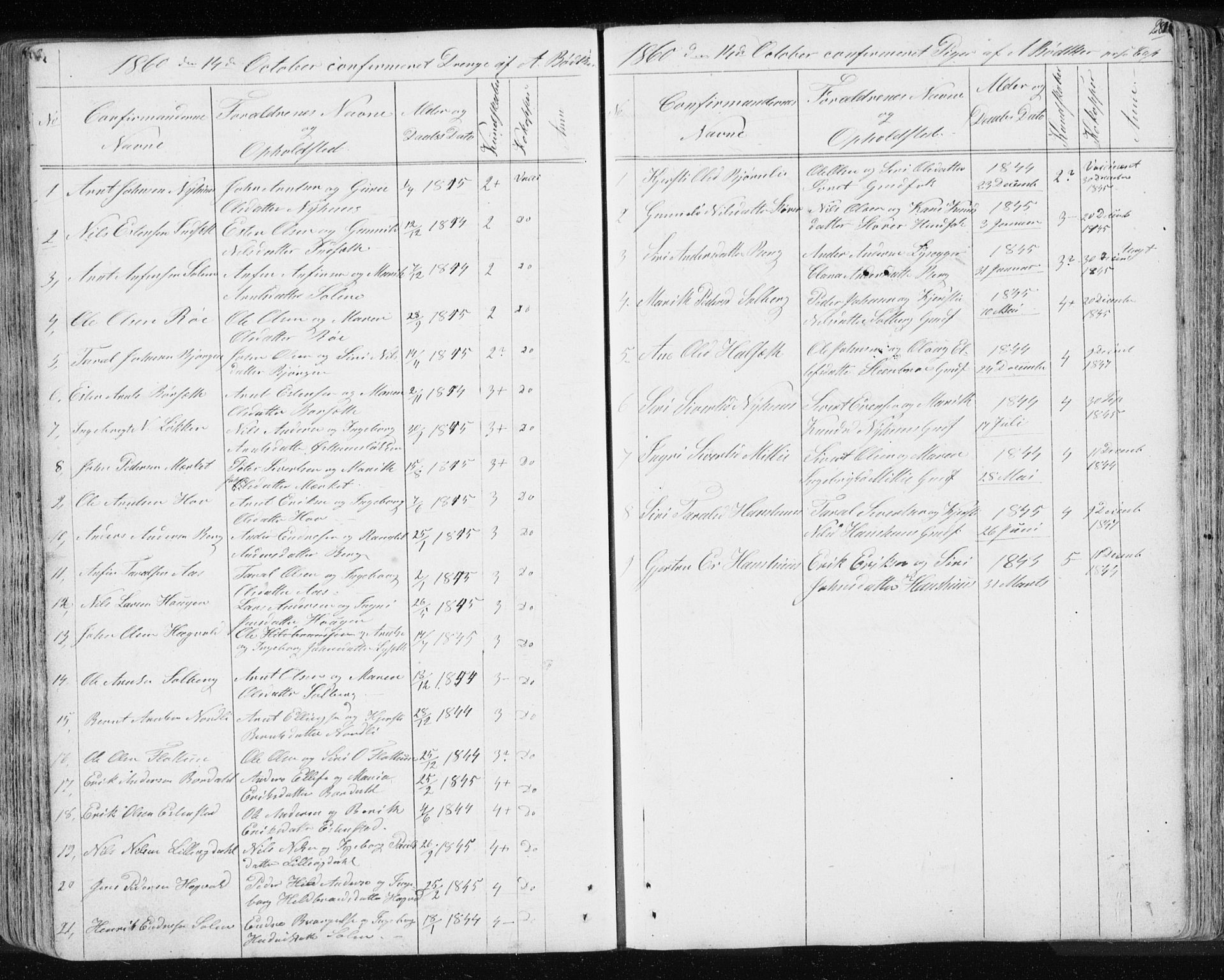 Ministerialprotokoller, klokkerbøker og fødselsregistre - Sør-Trøndelag, SAT/A-1456/689/L1043: Parish register (copy) no. 689C02, 1816-1892, p. 281