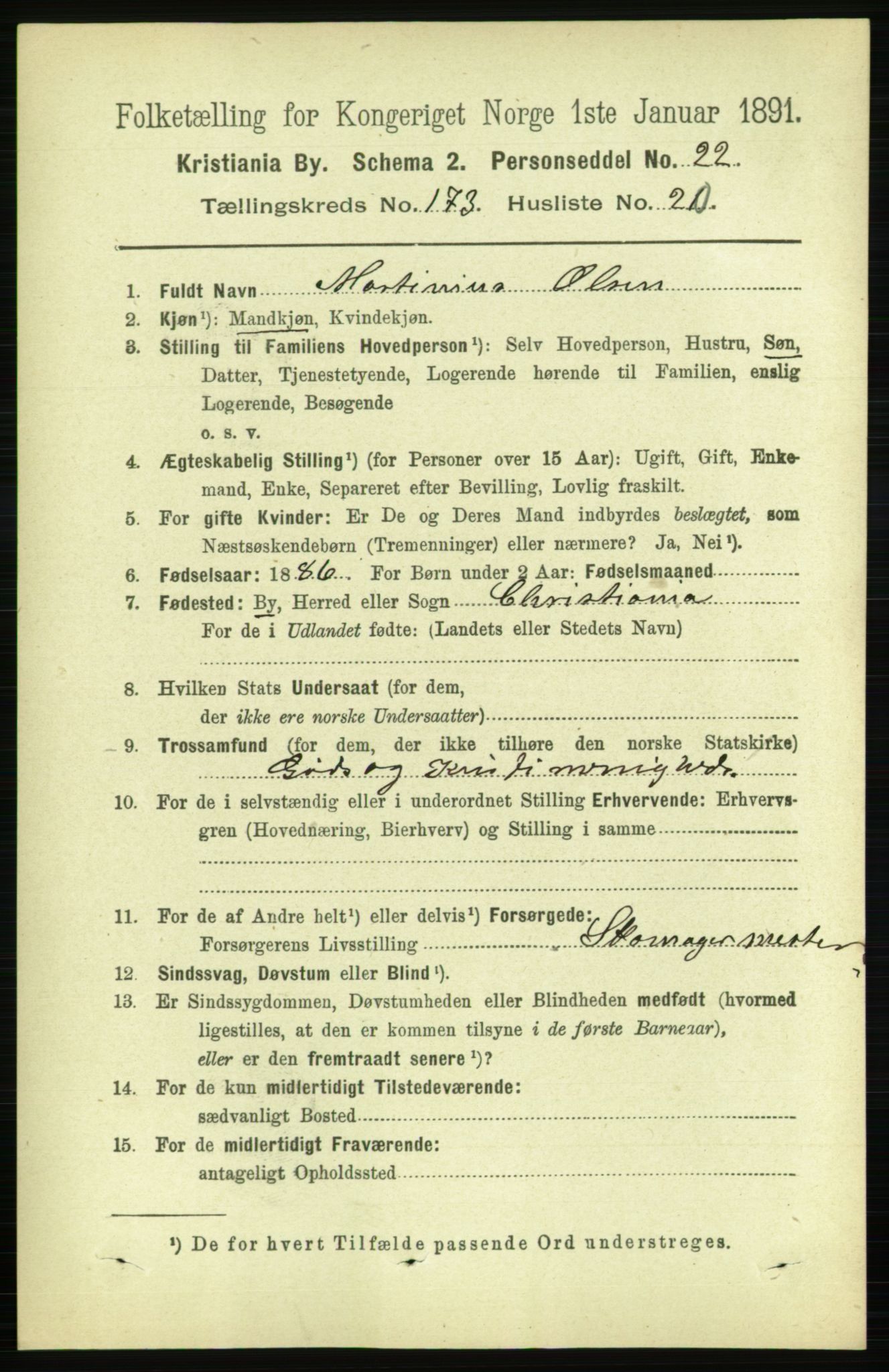 RA, 1891 census for 0301 Kristiania, 1891, p. 103775