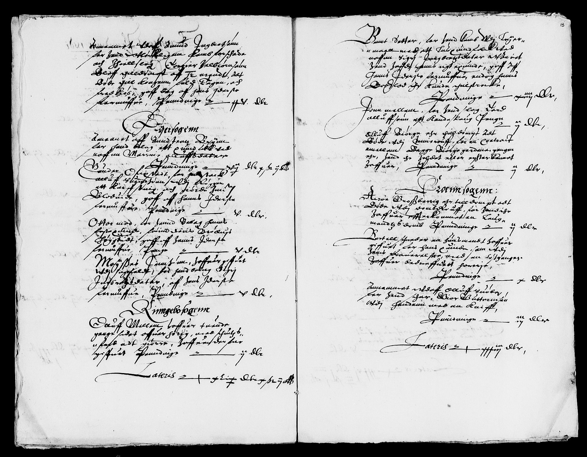 Rentekammeret inntil 1814, Reviderte regnskaper, Lensregnskaper, AV/RA-EA-5023/R/Rb/Rba/L0030: Akershus len, 1612-1613