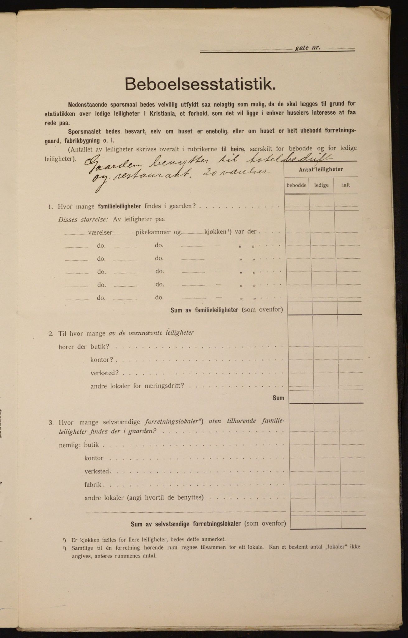 OBA, Municipal Census 1912 for Kristiania, 1912, p. 113079