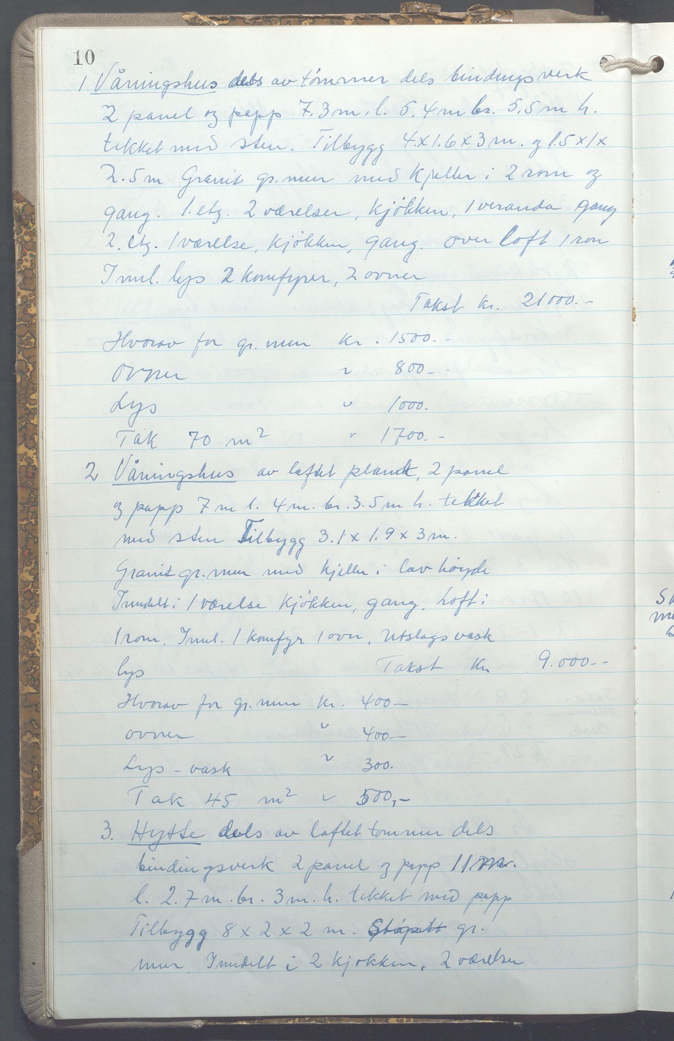 Lensmennene i Aker, OBA/A-10133/F/Fc/L0035: Branntakstprotokoll, 1943-1946, p. 10