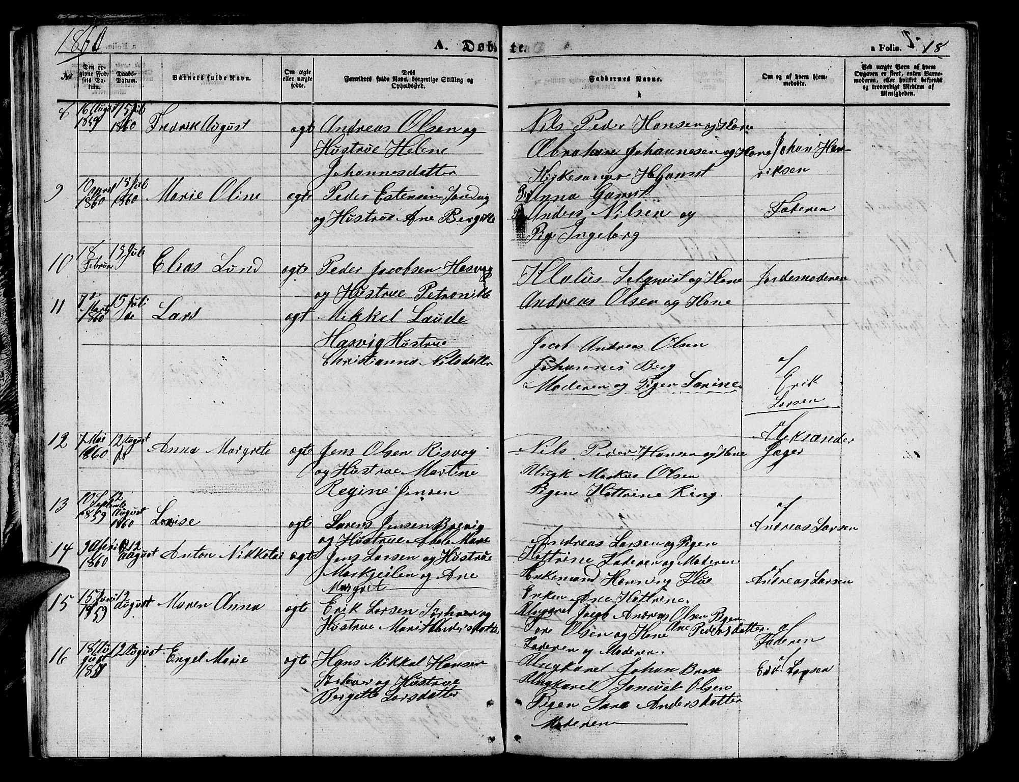 Loppa sokneprestkontor, SATØ/S-1339/H/Hb/L0003klokker: Parish register (copy) no. 3, 1853-1880, p. 18