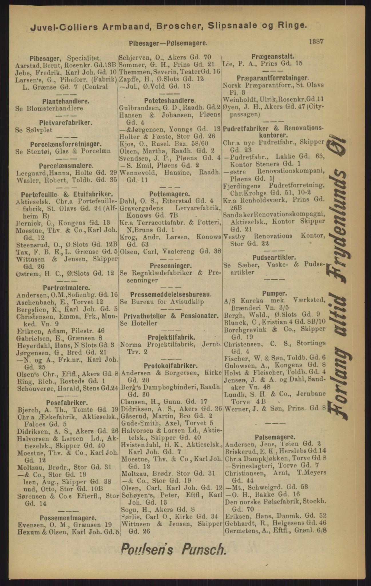 Kristiania/Oslo adressebok, PUBL/-, 1902, p. 1387