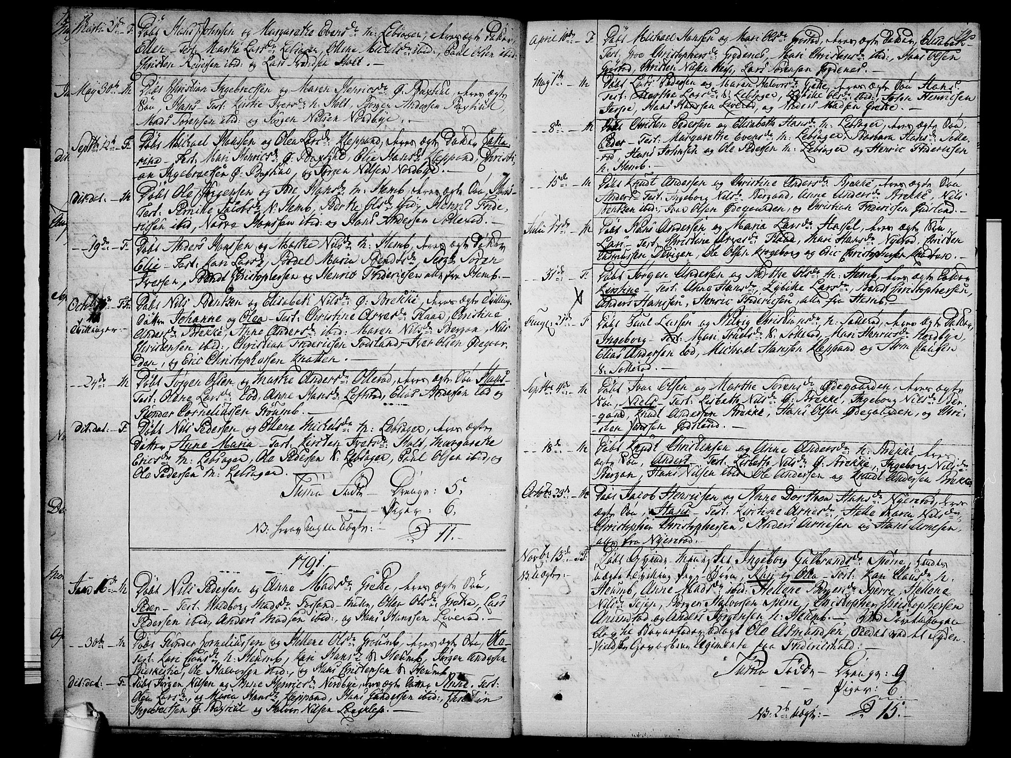 Våle kirkebøker, SAKO/A-334/F/Fb/L0001: Parish register (official) no. II 1, 1774-1814, p. 18-19