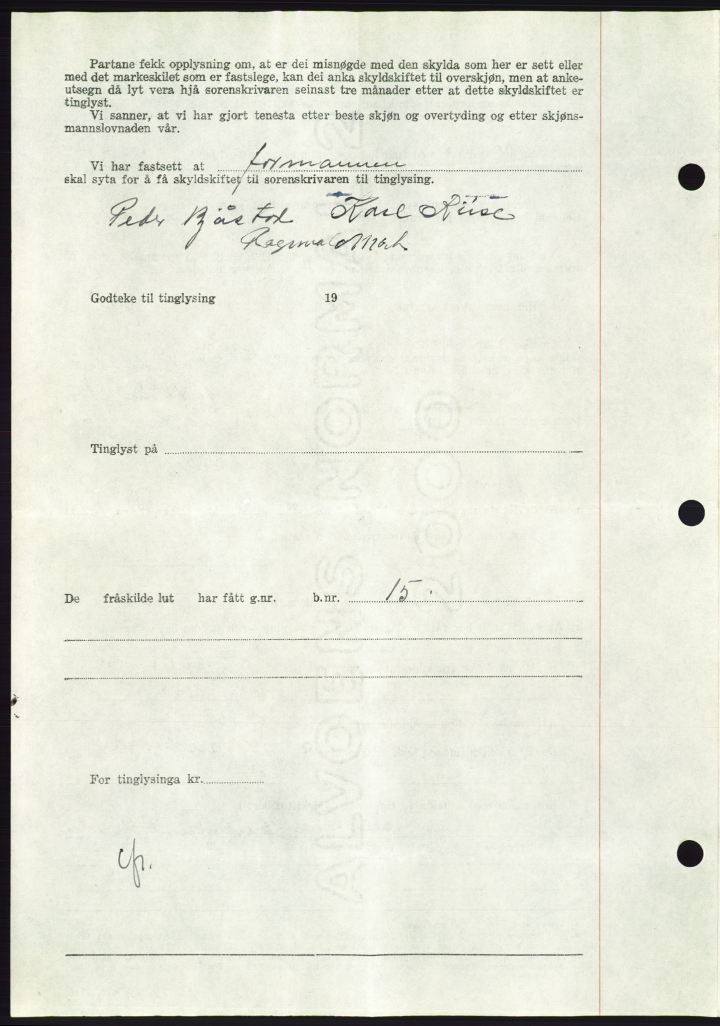 Søre Sunnmøre sorenskriveri, AV/SAT-A-4122/1/2/2C/L0104: Mortgage book no. 30A, 1956-1956, Diary no: : 2231/1956