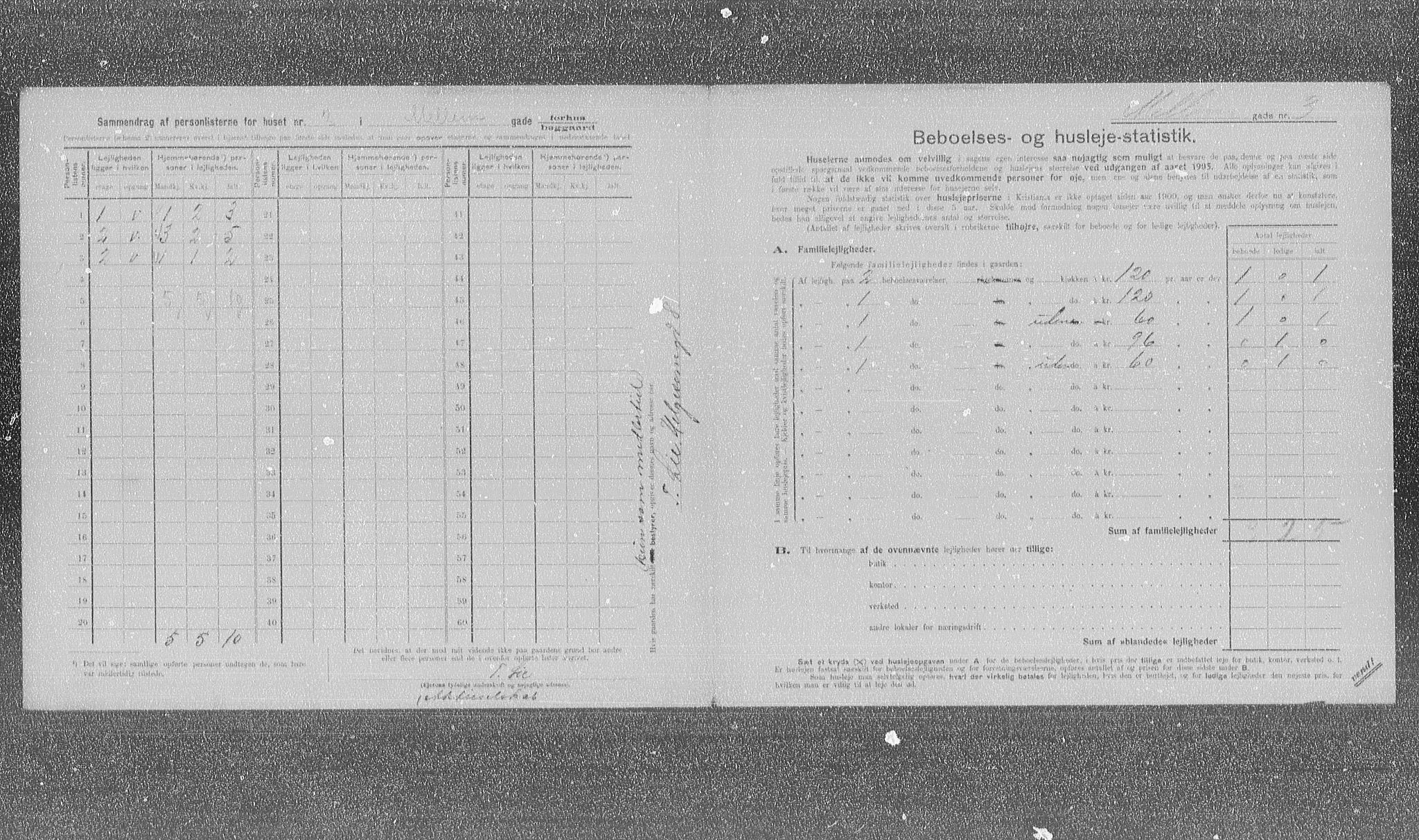 OBA, Municipal Census 1905 for Kristiania, 1905, p. 34181