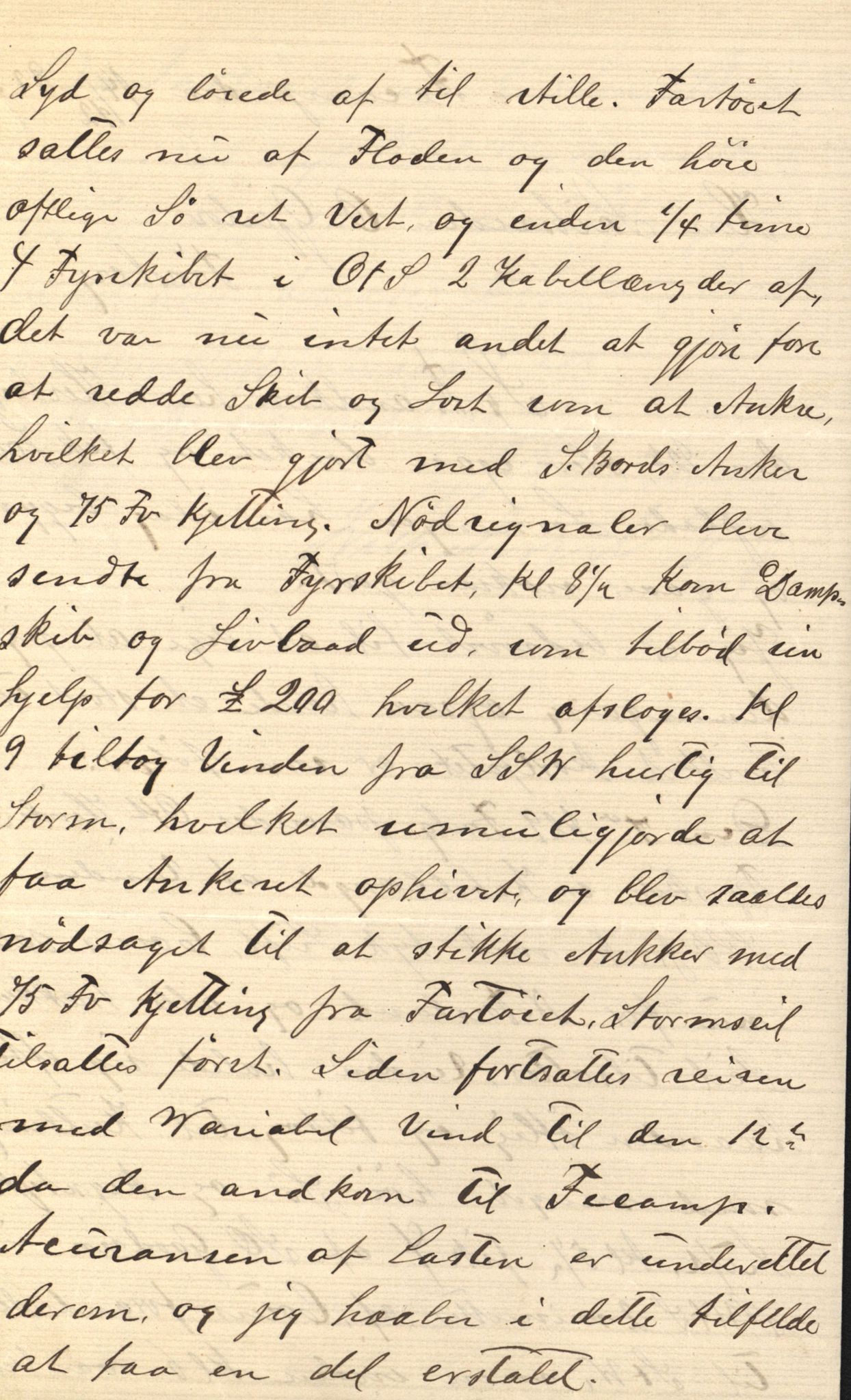 Pa 63 - Østlandske skibsassuranceforening, VEMU/A-1079/G/Ga/L0014/0010: Havaridokumenter / Solveig, Spes & Fides, Framnes, Fosna, 1882, p. 7