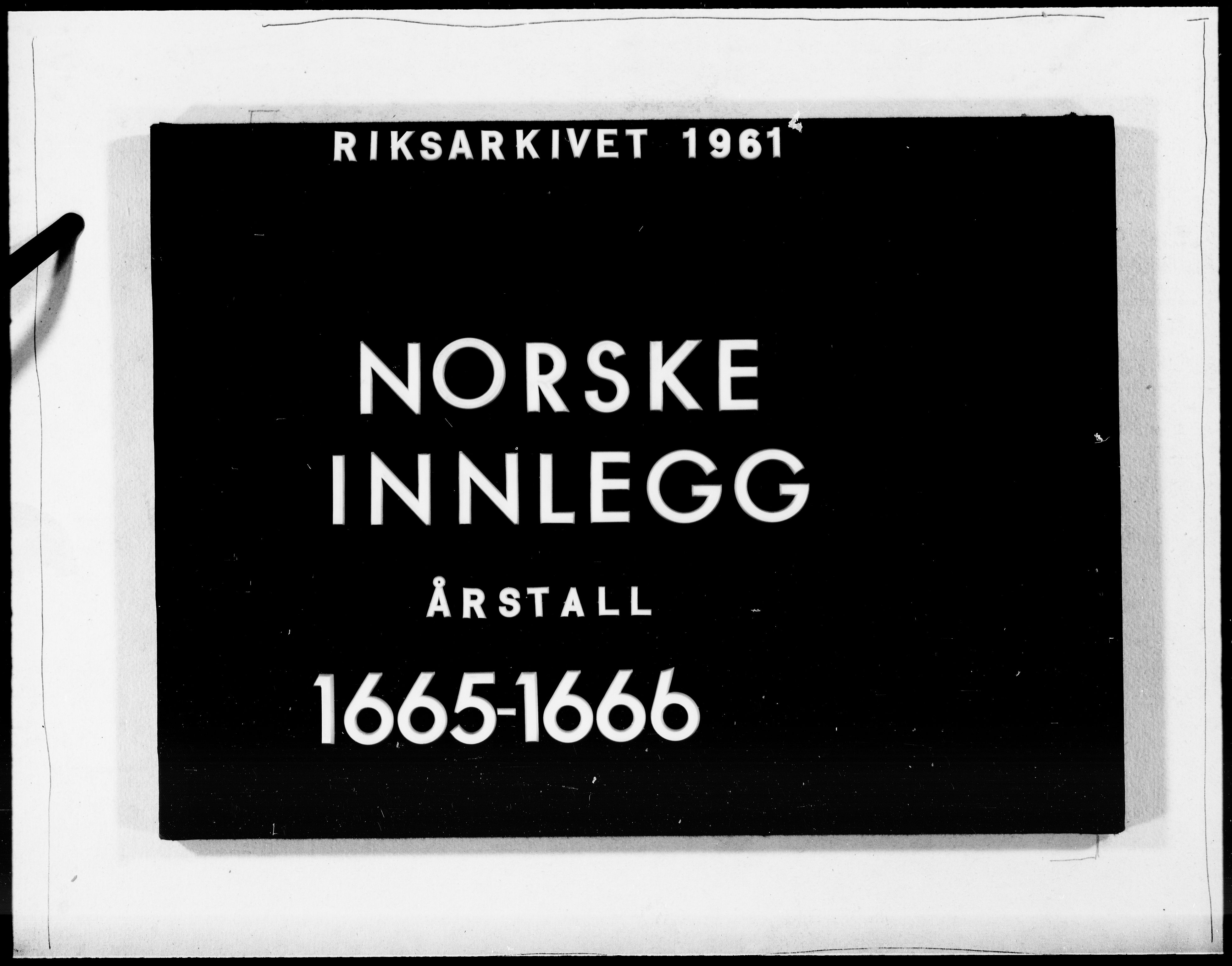 Danske Kanselli 1572-1799, AV/RA-EA-3023/F/Fc/Fcc/Fcca/L0024: Norske innlegg 1572-1799, 1664-1665, p. 197