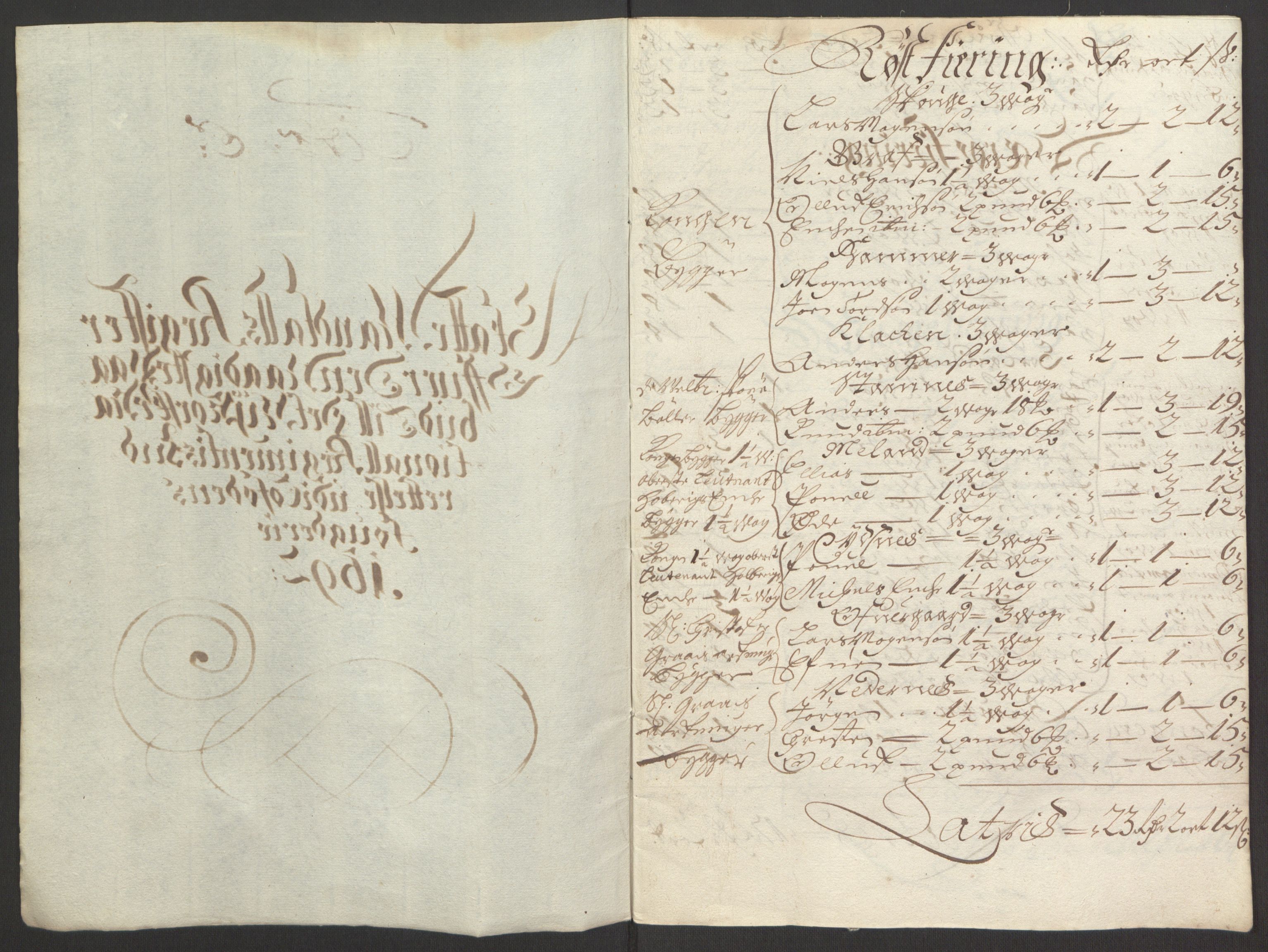 Rentekammeret inntil 1814, Reviderte regnskaper, Fogderegnskap, RA/EA-4092/R67/L4675: Fogderegnskap Vesterålen, Andenes og Lofoten, 1691-1693, p. 151