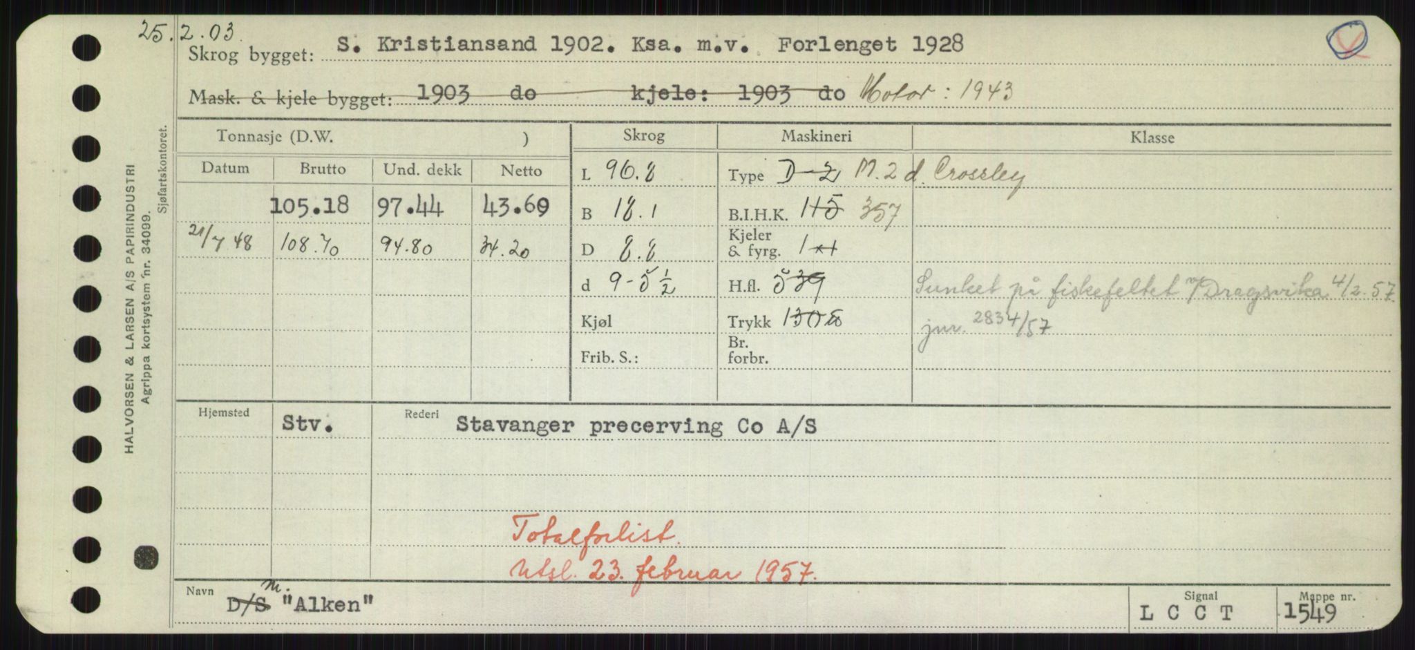 Sjøfartsdirektoratet med forløpere, Skipsmålingen, RA/S-1627/H/Hd/L0001: Fartøy, A-Anv, p. 359