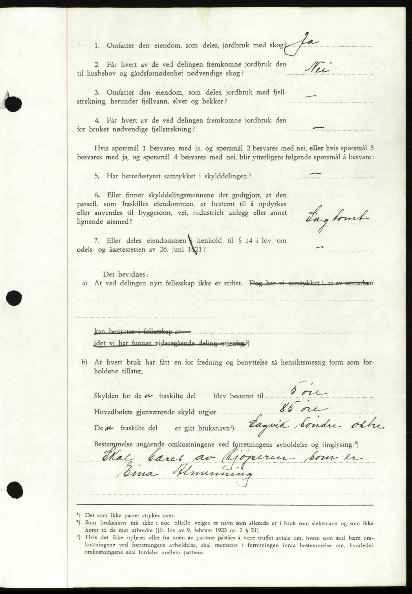 Toten tingrett, SAH/TING-006/H/Hb/Hbc/L0003: Mortgage book no. Hbc-03, 1937-1938, Diary no: : 1911/1937