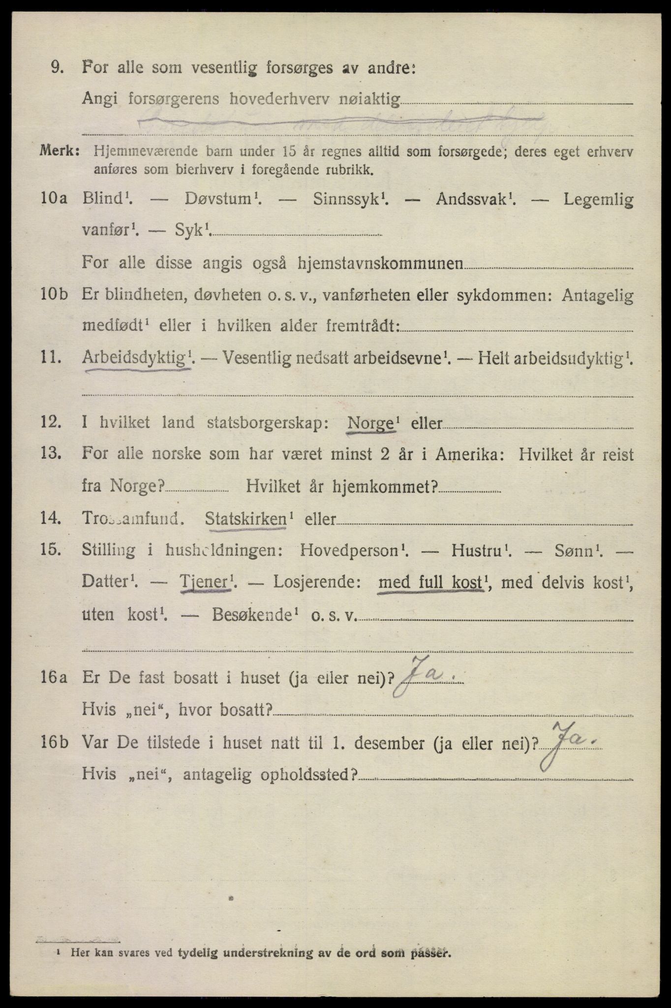 SAKO, 1920 census for Sem, 1920, p. 7082