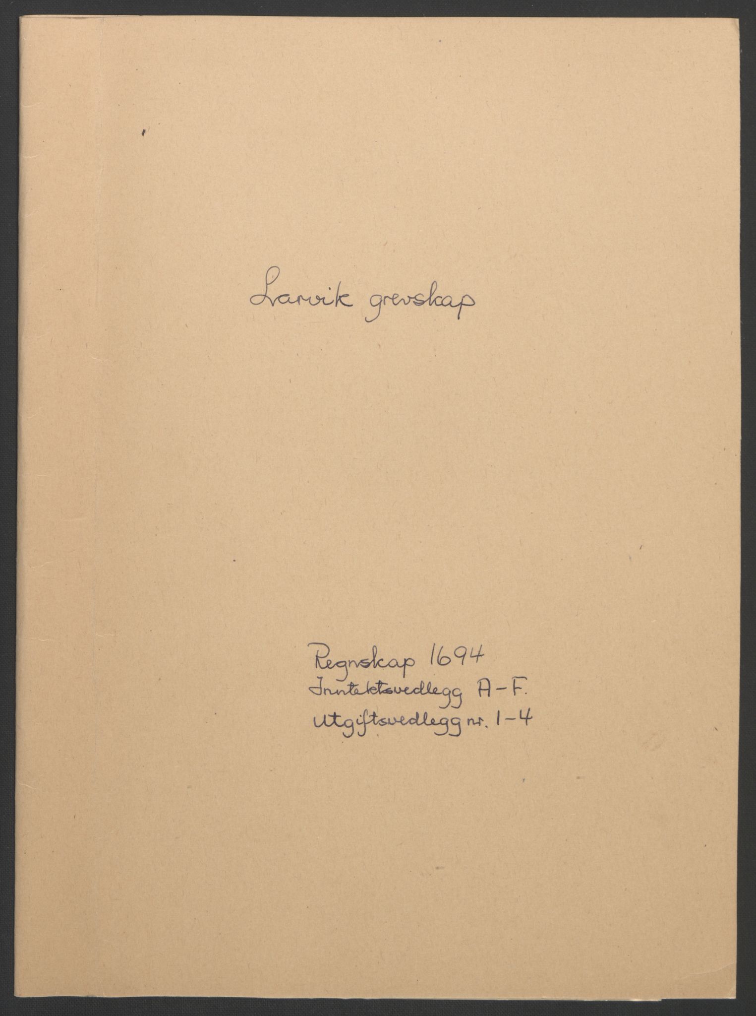 Rentekammeret inntil 1814, Reviderte regnskaper, Fogderegnskap, AV/RA-EA-4092/R33/L1974: Fogderegnskap Larvik grevskap, 1693-1695, p. 74