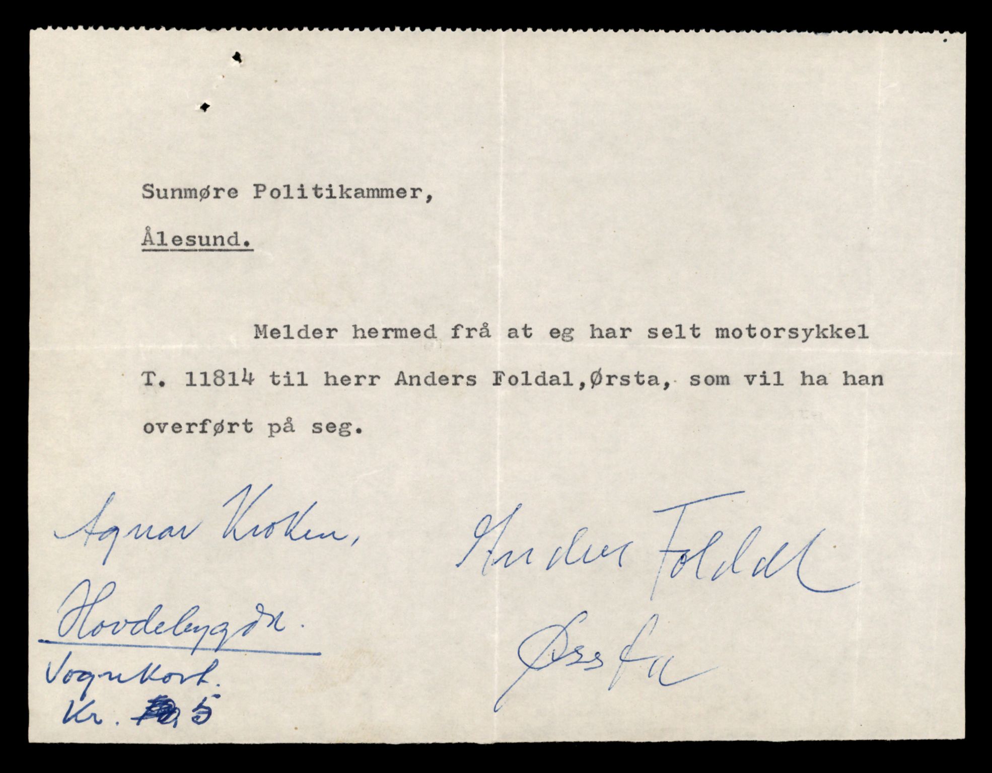 Møre og Romsdal vegkontor - Ålesund trafikkstasjon, AV/SAT-A-4099/F/Fe/L0031: Registreringskort for kjøretøy T 11800 - T 11996, 1927-1998, p. 313