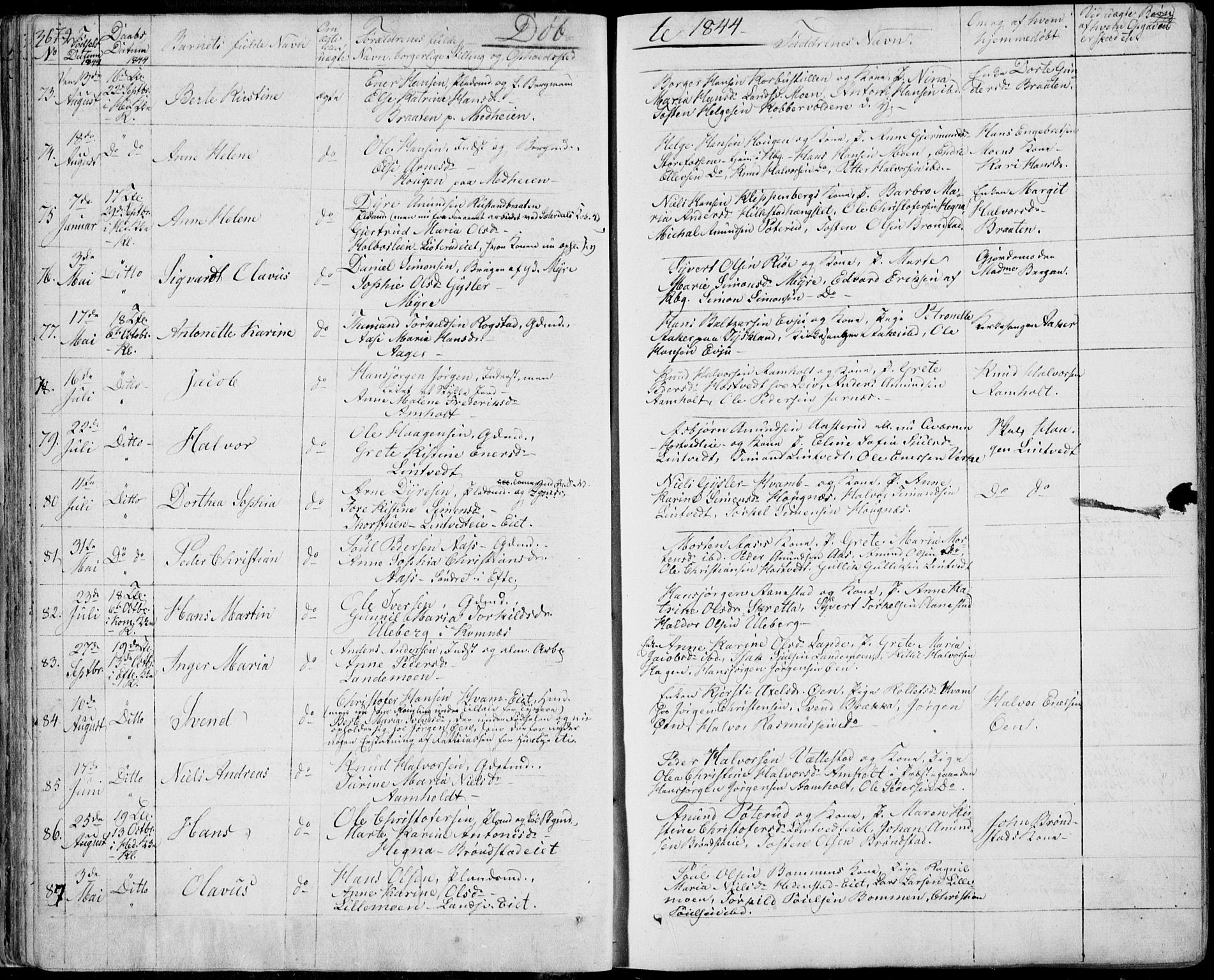 Sandsvær kirkebøker, SAKO/A-244/F/Fa/L0005: Parish register (official) no. I 5, 1840-1856, p. 72-73