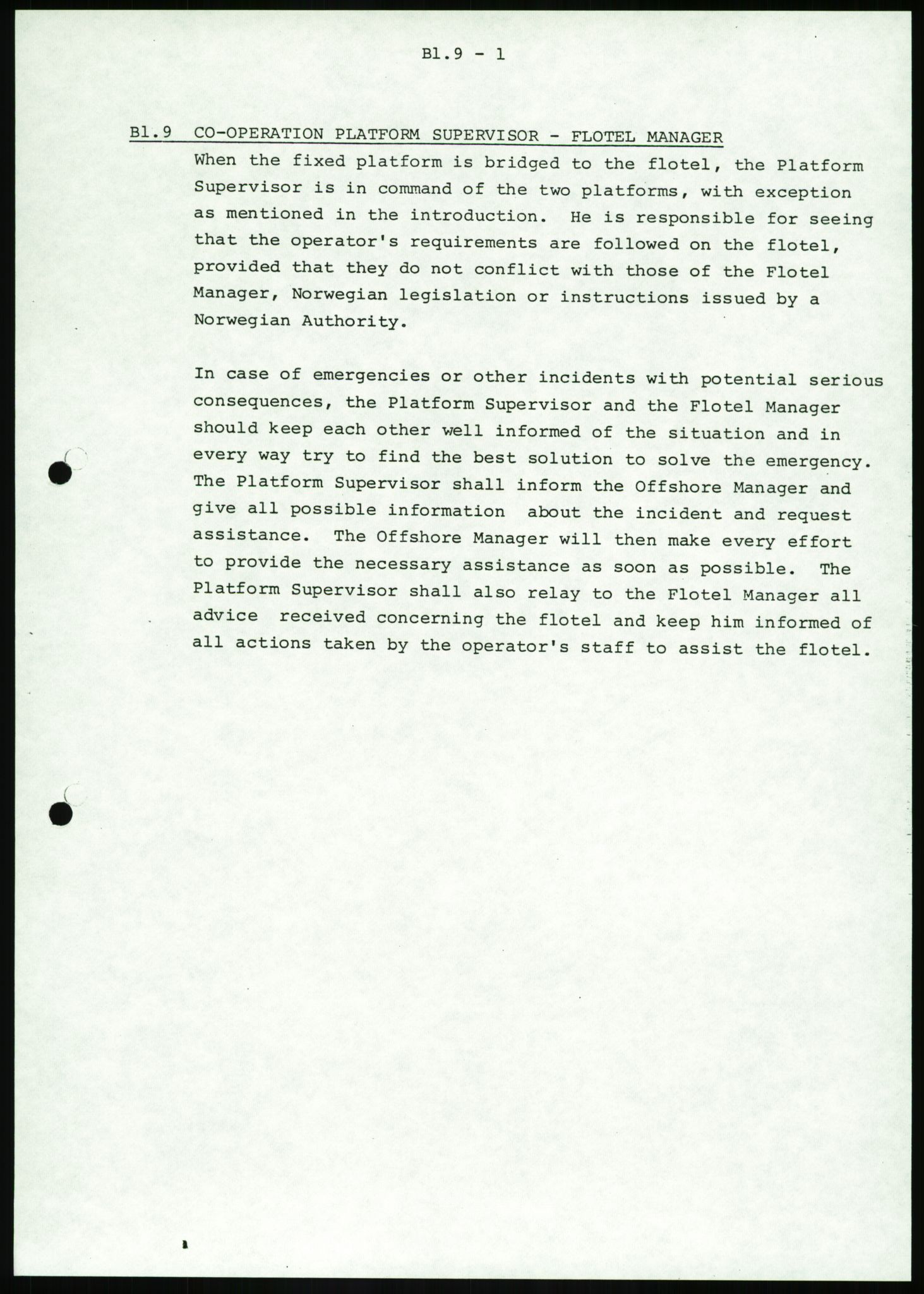 Justisdepartementet, Granskningskommisjonen ved Alexander Kielland-ulykken 27.3.1980, AV/RA-S-1165/D/L0016: O Beredskapsplaner (Doku.liste + O1-O3 av 3), 1980-1981, p. 300
