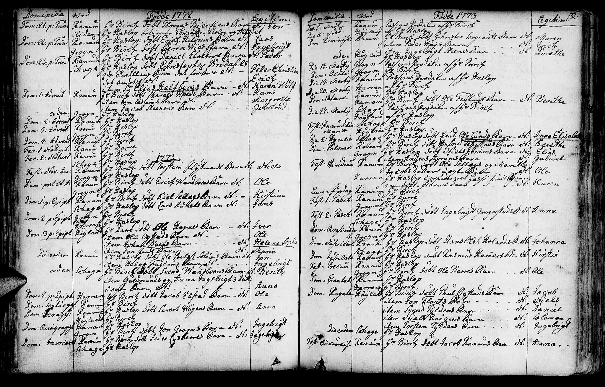 Ministerialprotokoller, klokkerbøker og fødselsregistre - Nord-Trøndelag, SAT/A-1458/764/L0542: Parish register (official) no. 764A02, 1748-1779, p. 132