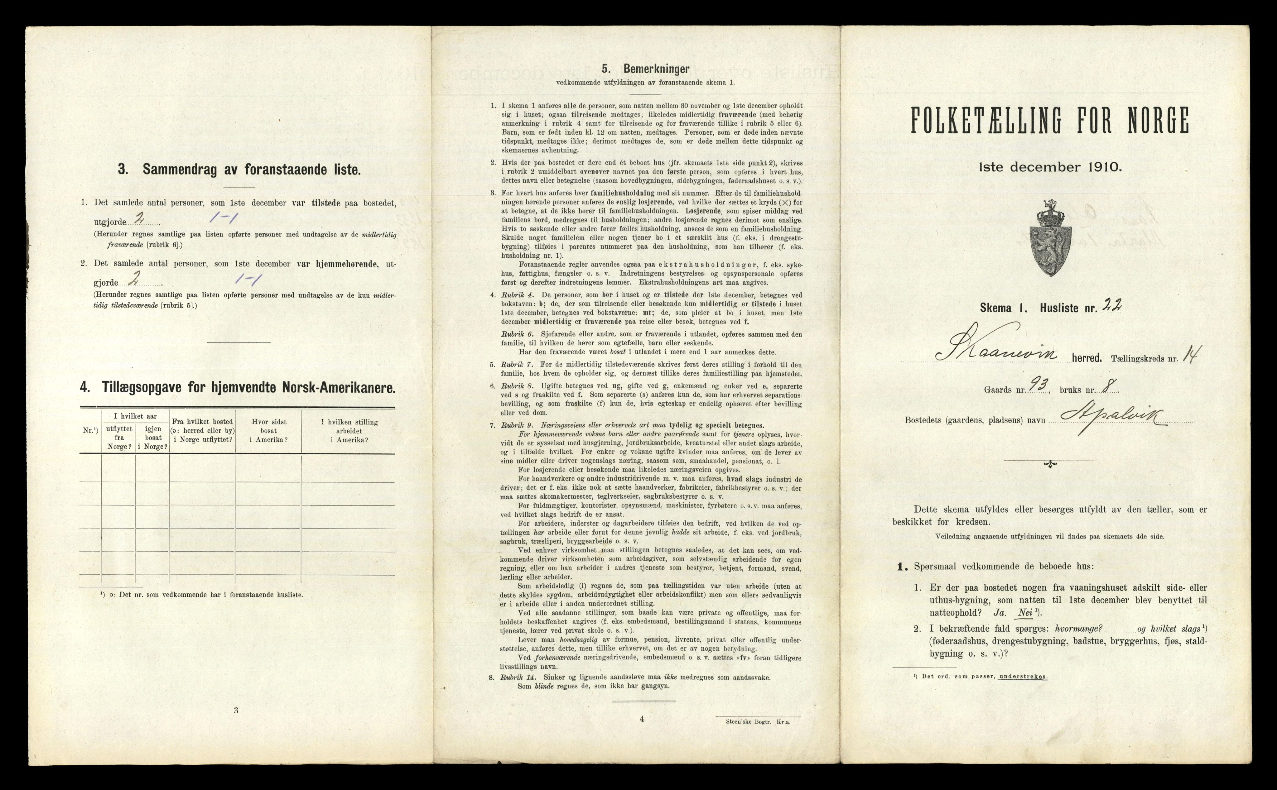 RA, 1910 census for Skånevik, 1910, p. 771