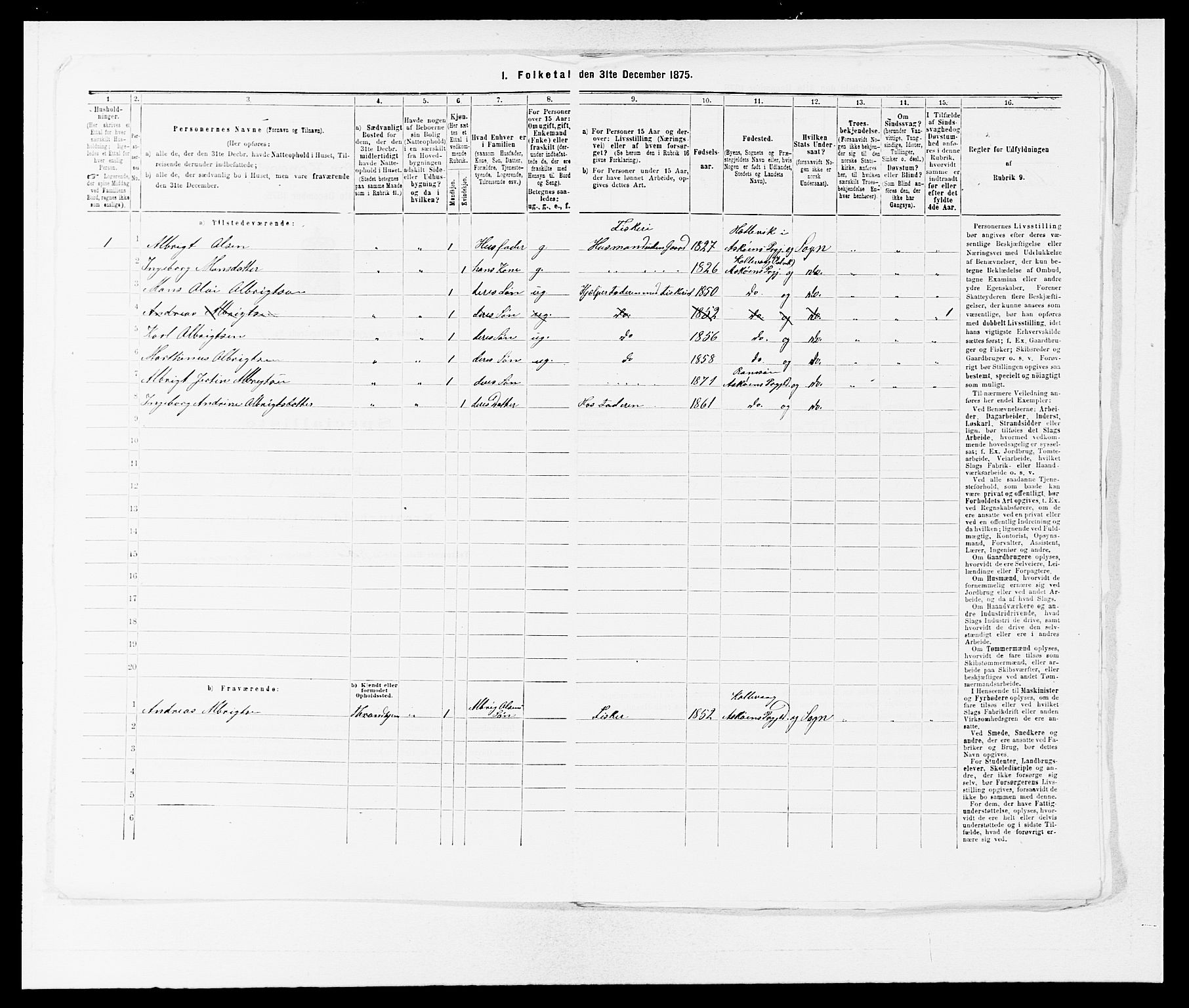 SAB, 1875 census for 1247P Askøy, 1875, p. 472