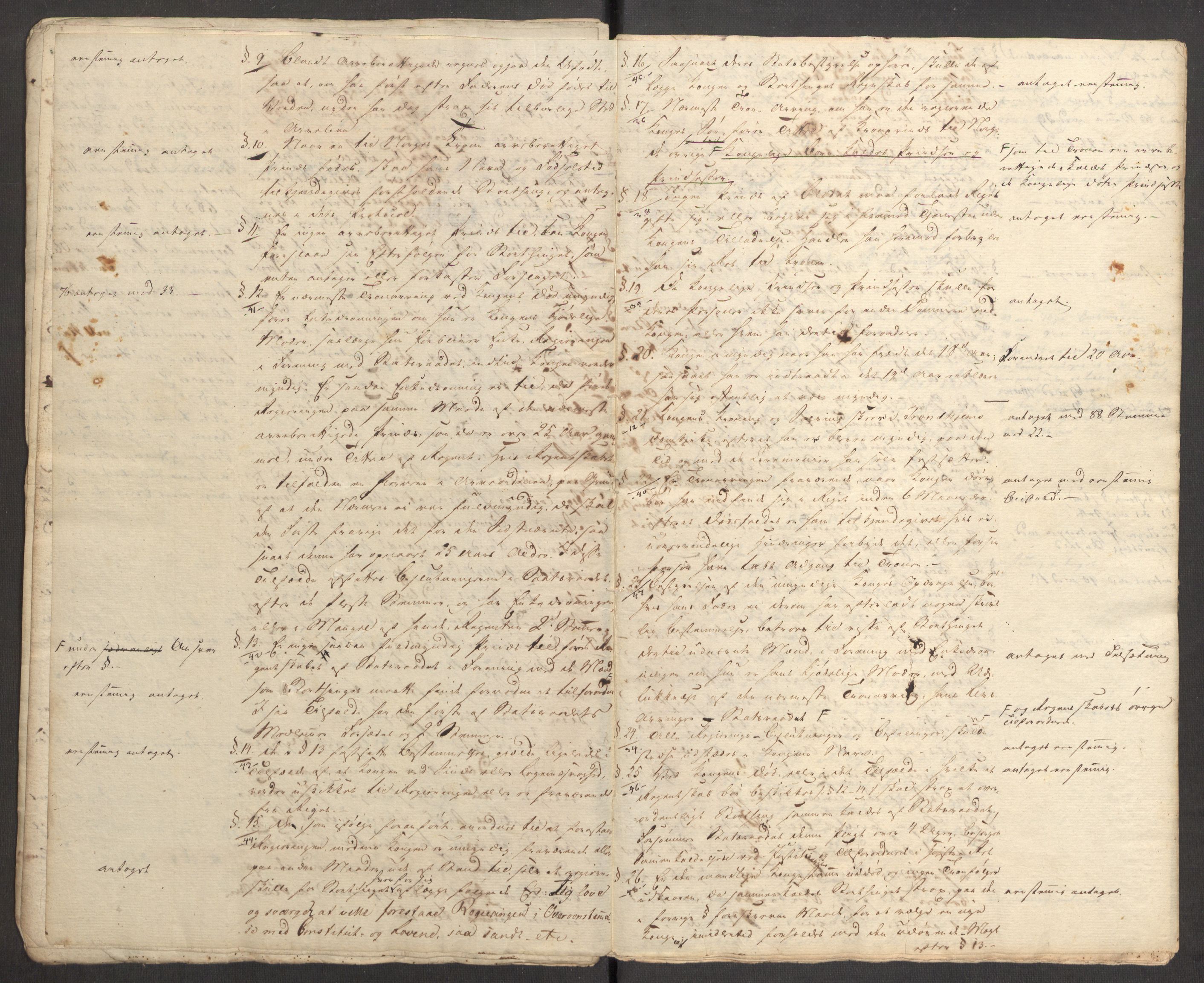 Sibbern-slekten, AV/RA-PA-0281/F/L0004: Statsråd Valentin Sibberns politiske papirer, regnskapsprot., 1814, p. 35