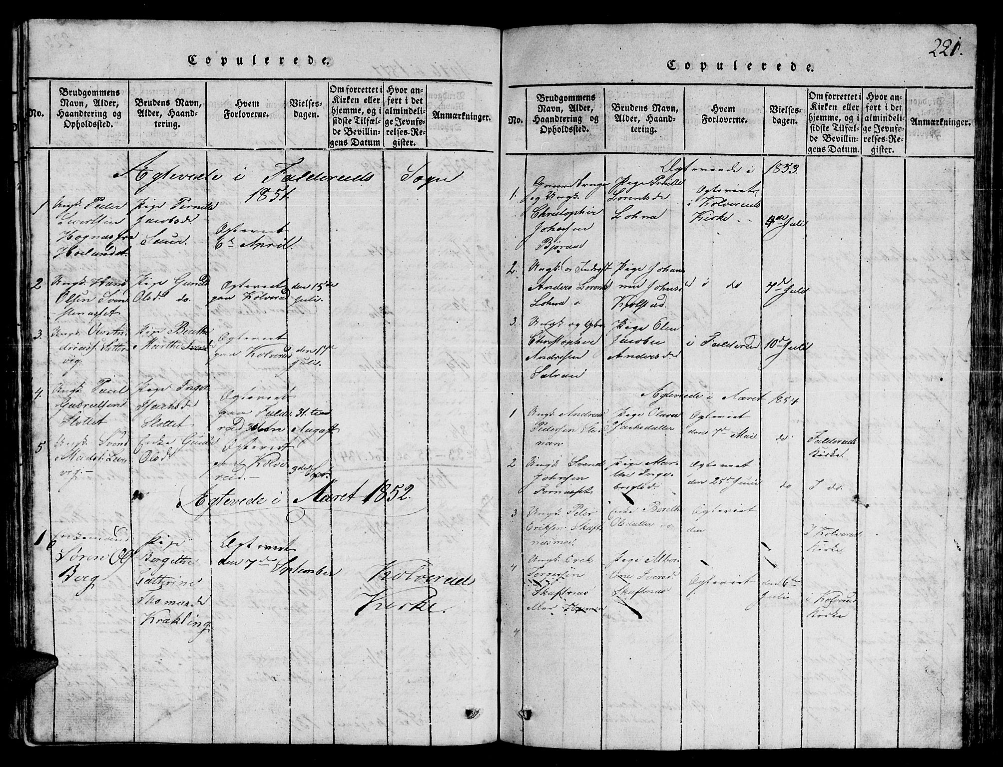 Ministerialprotokoller, klokkerbøker og fødselsregistre - Nord-Trøndelag, SAT/A-1458/780/L0648: Parish register (copy) no. 780C01 /3, 1815-1877, p. 221