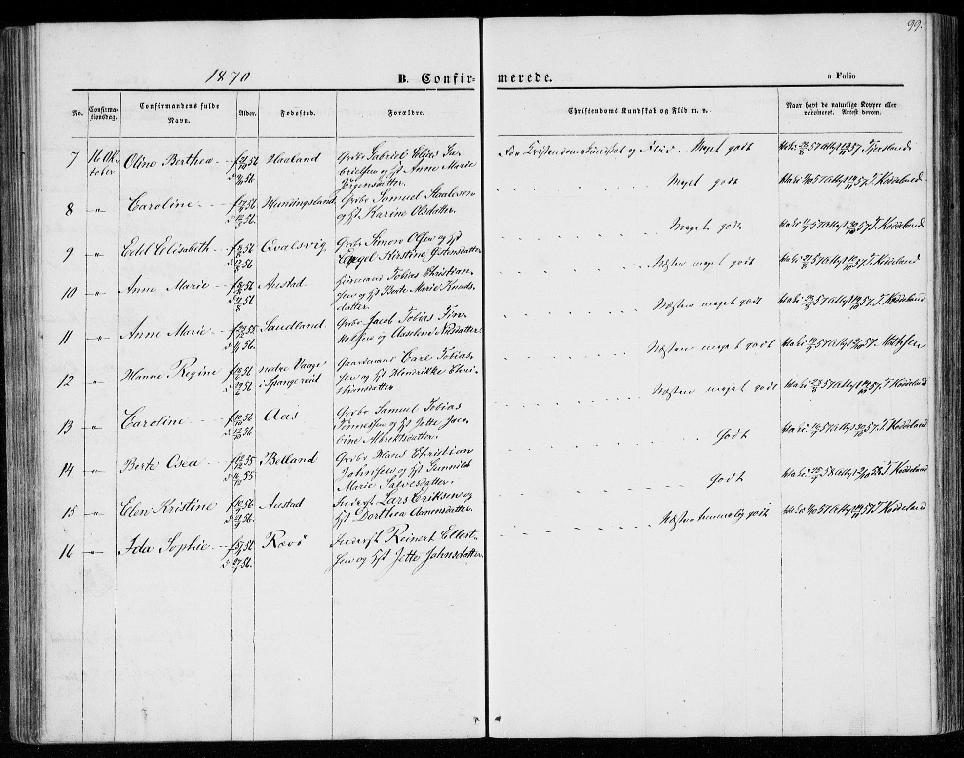 Lyngdal sokneprestkontor, AV/SAK-1111-0029/F/Fa/Faa/L0002: Parish register (official) no. A 2, 1858-1870, p. 99