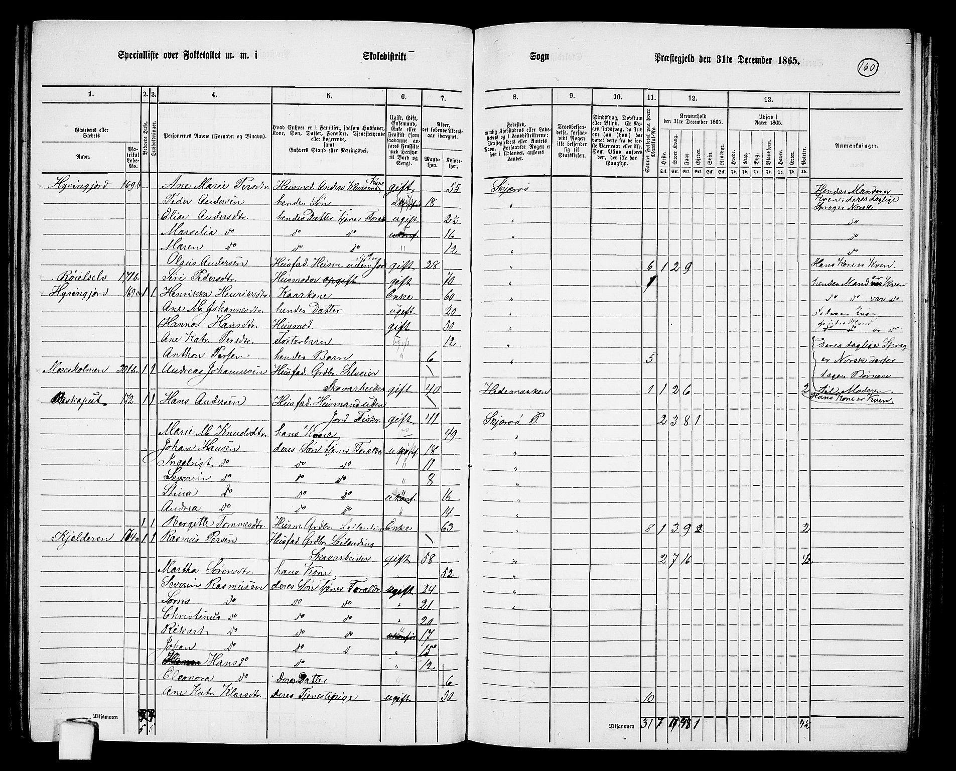 RA, 1865 census for Skjervøy, 1865, p. 42