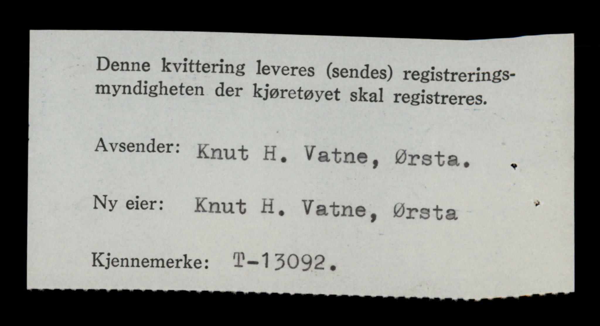 Møre og Romsdal vegkontor - Ålesund trafikkstasjon, AV/SAT-A-4099/F/Fe/L0037: Registreringskort for kjøretøy T 13031 - T 13179, 1927-1998, p. 1256