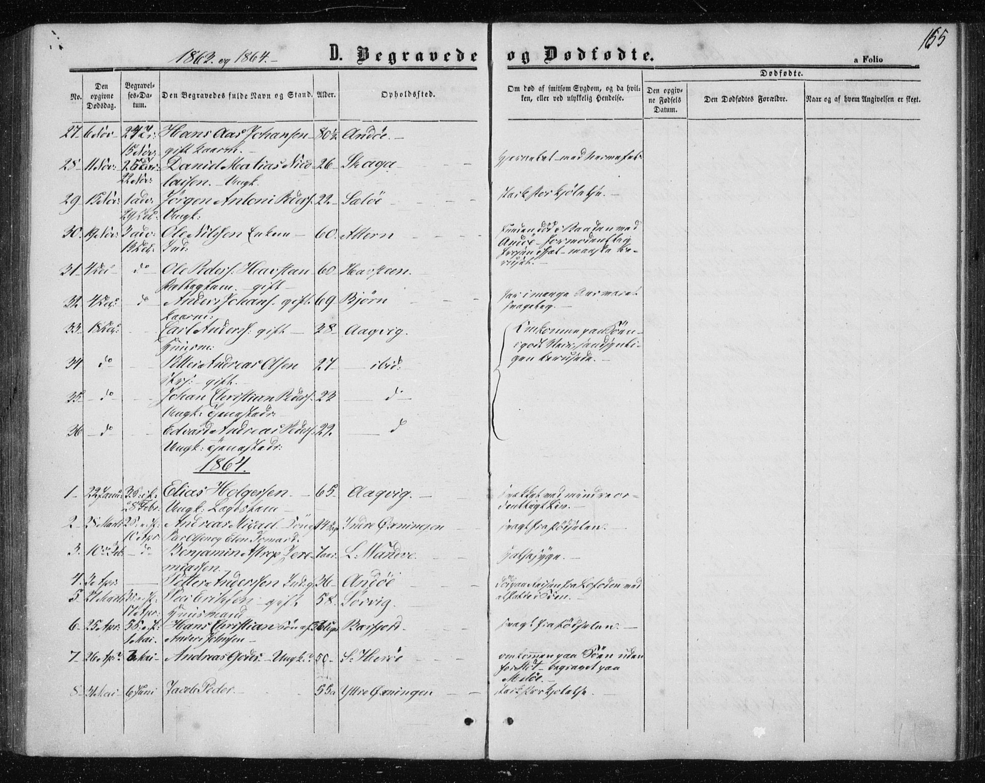 Ministerialprotokoller, klokkerbøker og fødselsregistre - Nordland, SAT/A-1459/834/L0505: Parish register (official) no. 834A03, 1862-1871, p. 165