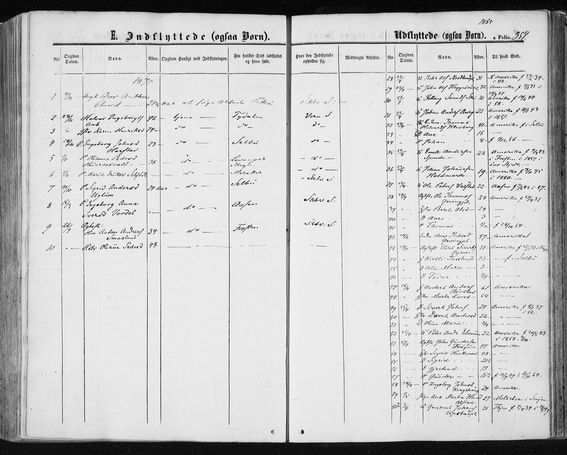 Ministerialprotokoller, klokkerbøker og fødselsregistre - Nord-Trøndelag, AV/SAT-A-1458/709/L0075: Parish register (official) no. 709A15, 1859-1870, p. 354