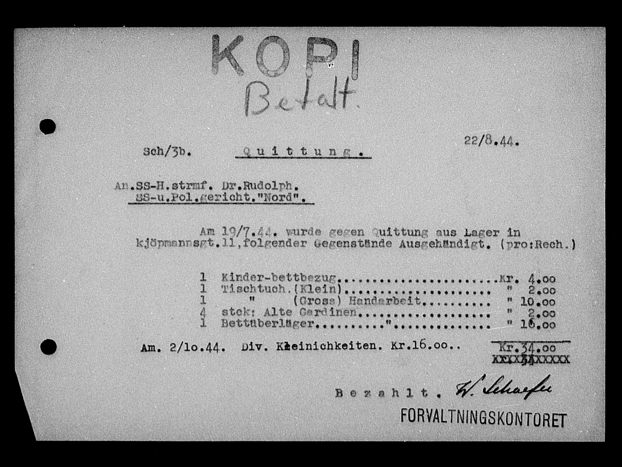 Justisdepartementet, Tilbakeføringskontoret for inndratte formuer, AV/RA-S-1564/H/Hc/Hca/L0901: --, 1945-1947, p. 83