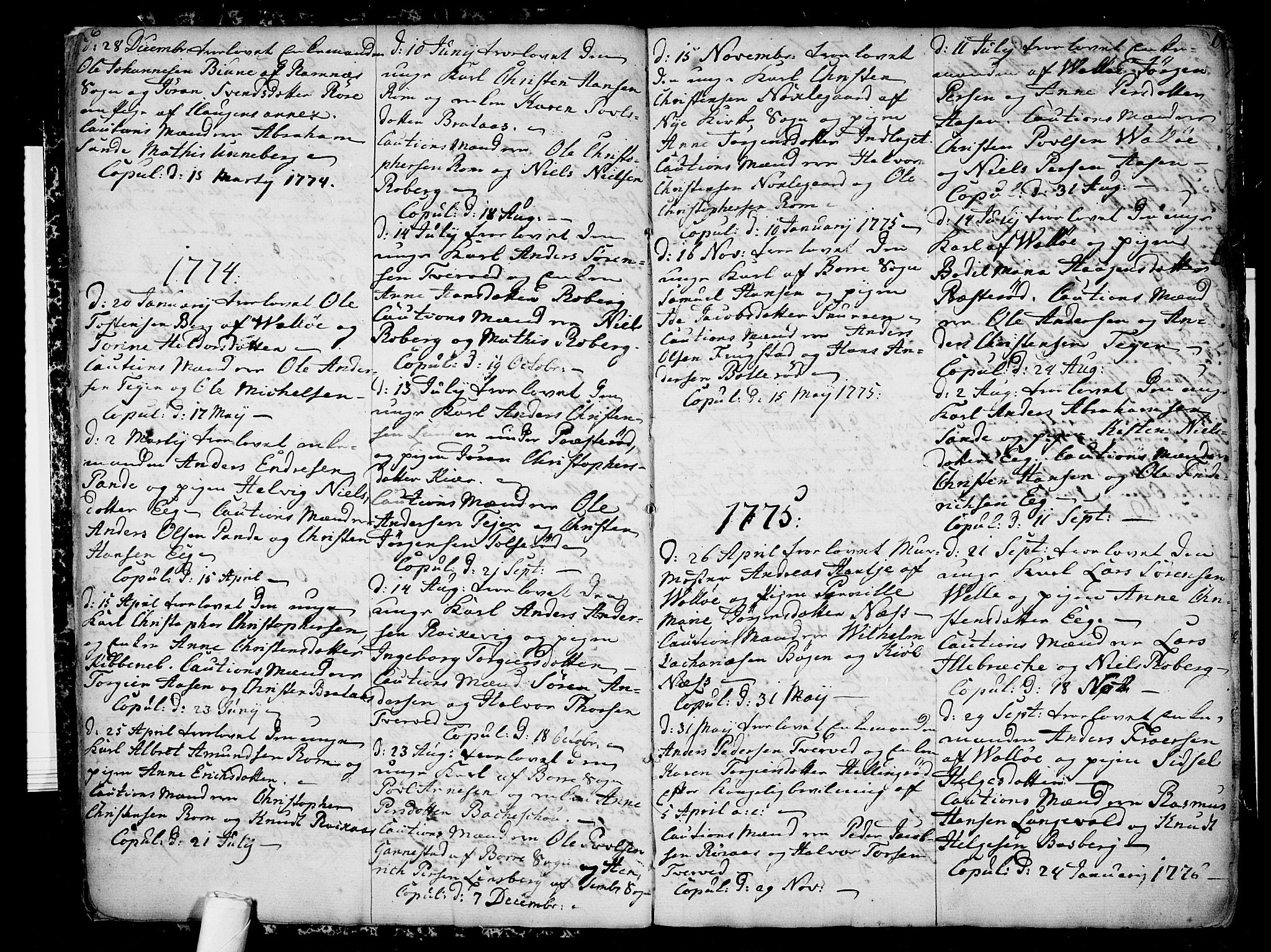 Sem kirkebøker, SAKO/A-5/F/Fb/L0002: Parish register (official) no. II 2, 1764-1792, p. 6