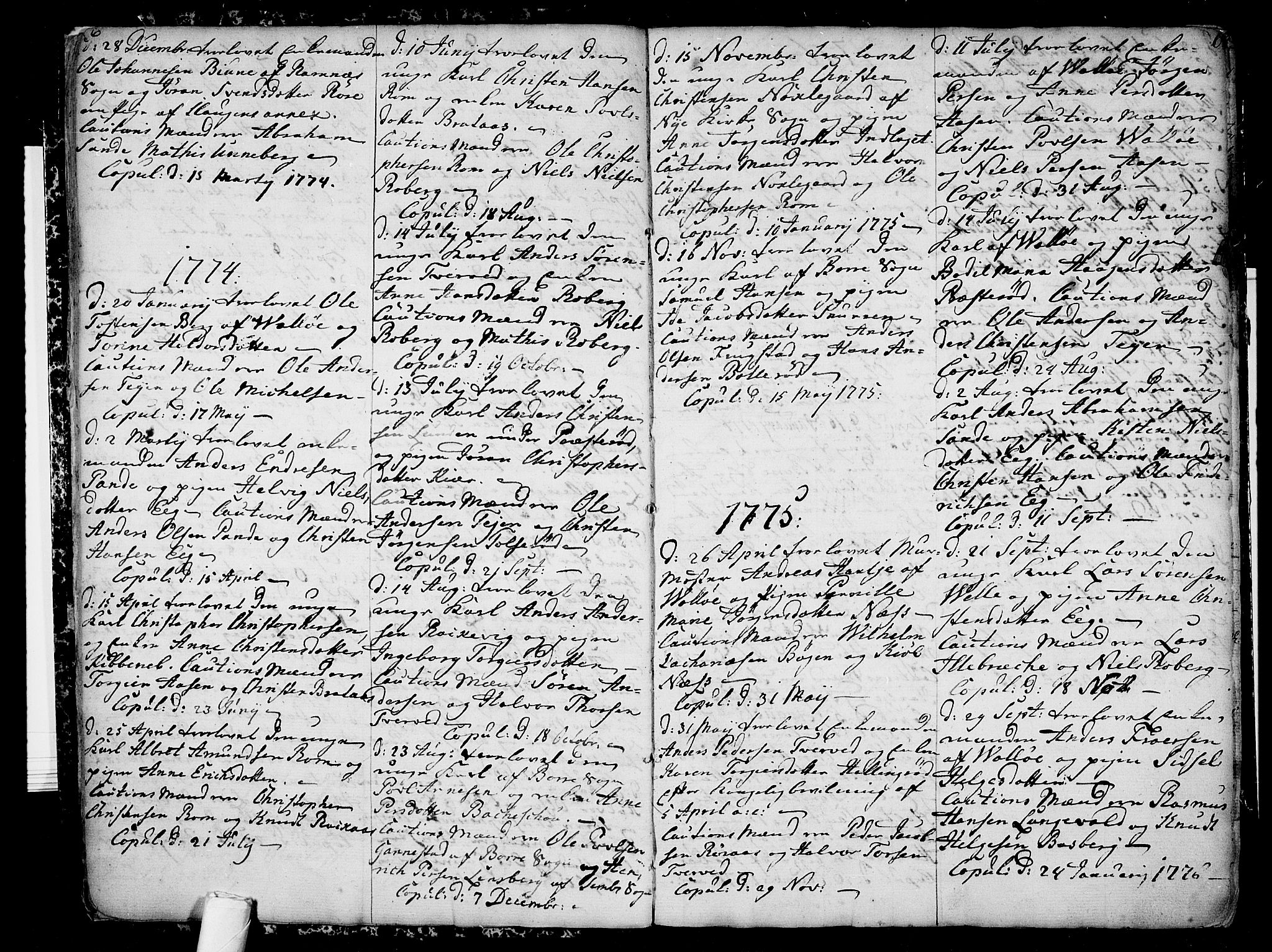 Sem kirkebøker, AV/SAKO-A-5/F/Fb/L0002: Parish register (official) no. II 2, 1764-1792, p. 6