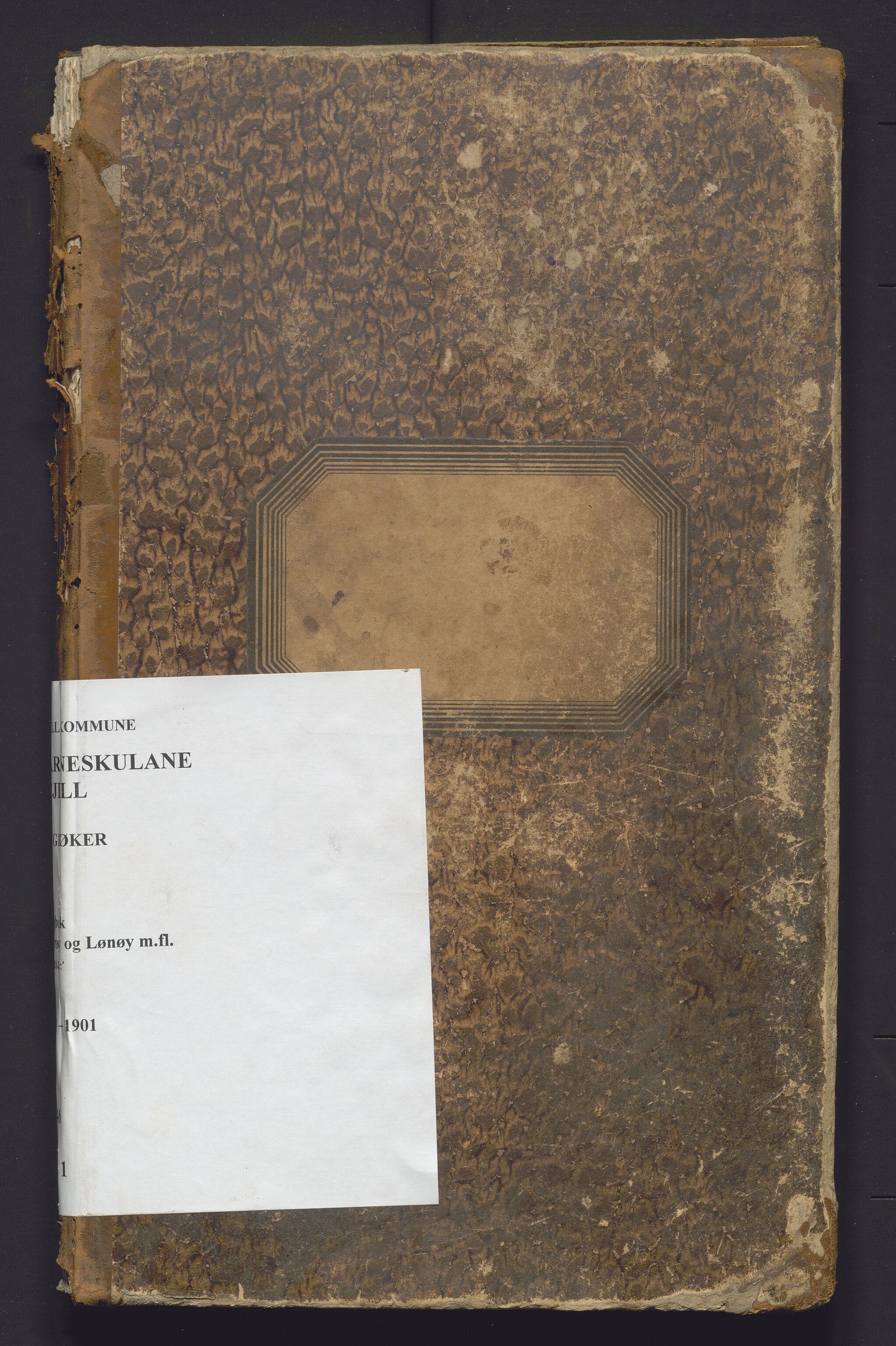 Fjell kommune. Barneskulane, IKAH/1246-231/G/Gb/L0001: Dagbok for læraren i Algrøy og Lønøy  krinsar, 1893-1901