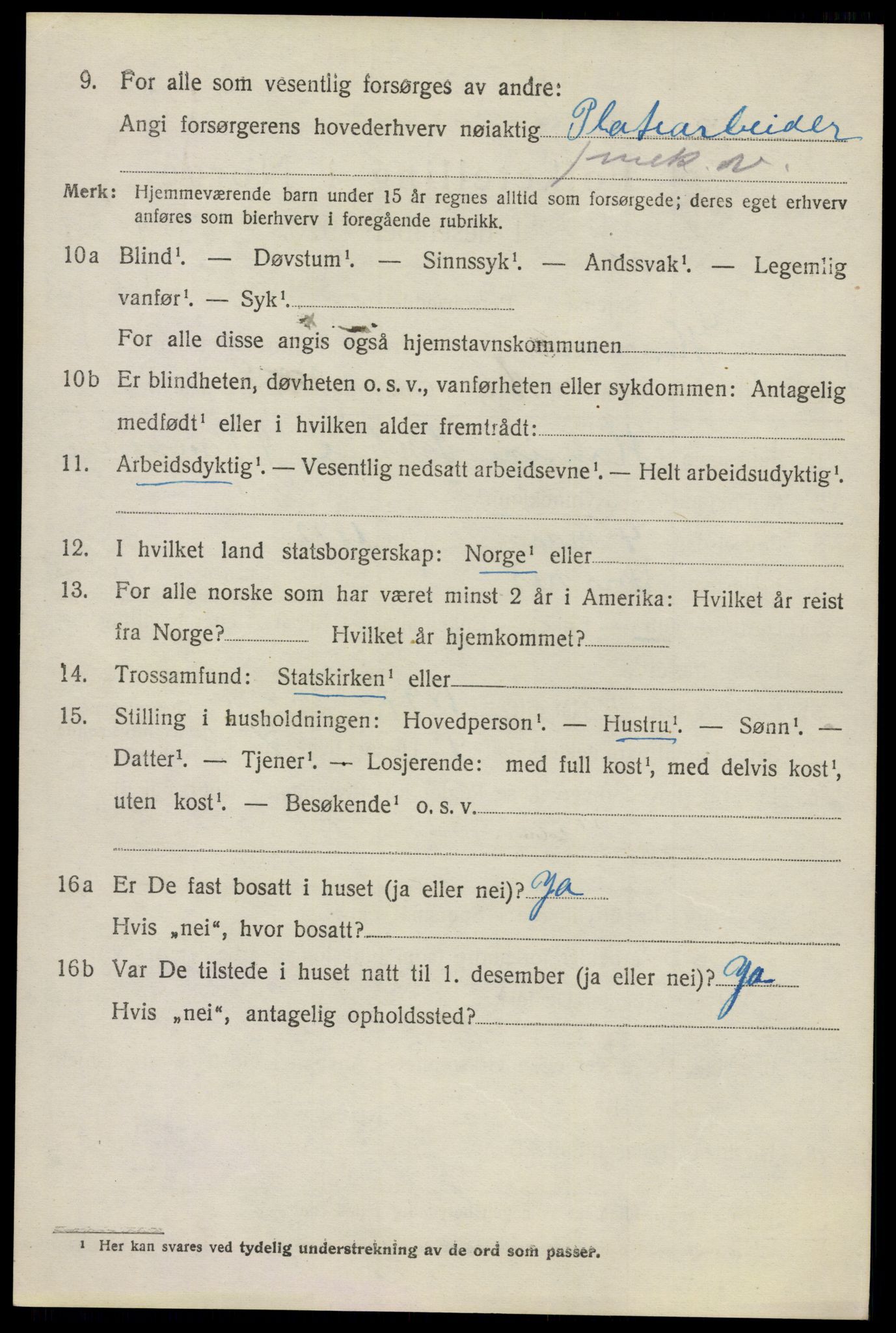 SAO, 1920 census for Glemmen, 1920, p. 15356