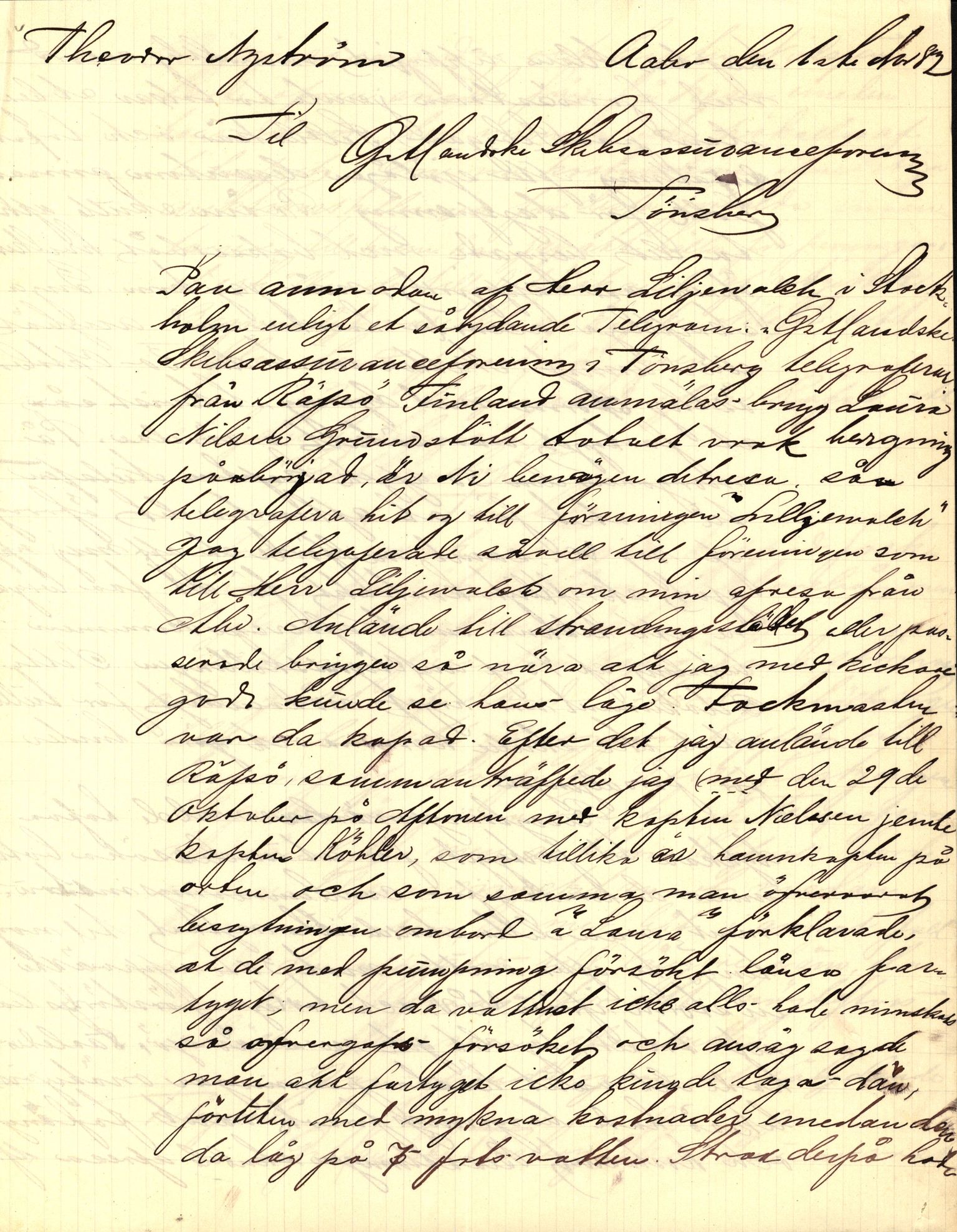 Pa 63 - Østlandske skibsassuranceforening, VEMU/A-1079/G/Ga/L0015/0001: Havaridokumenter / Borrestad, BertHA Rød, Lainetar, Laura, 1882, p. 57