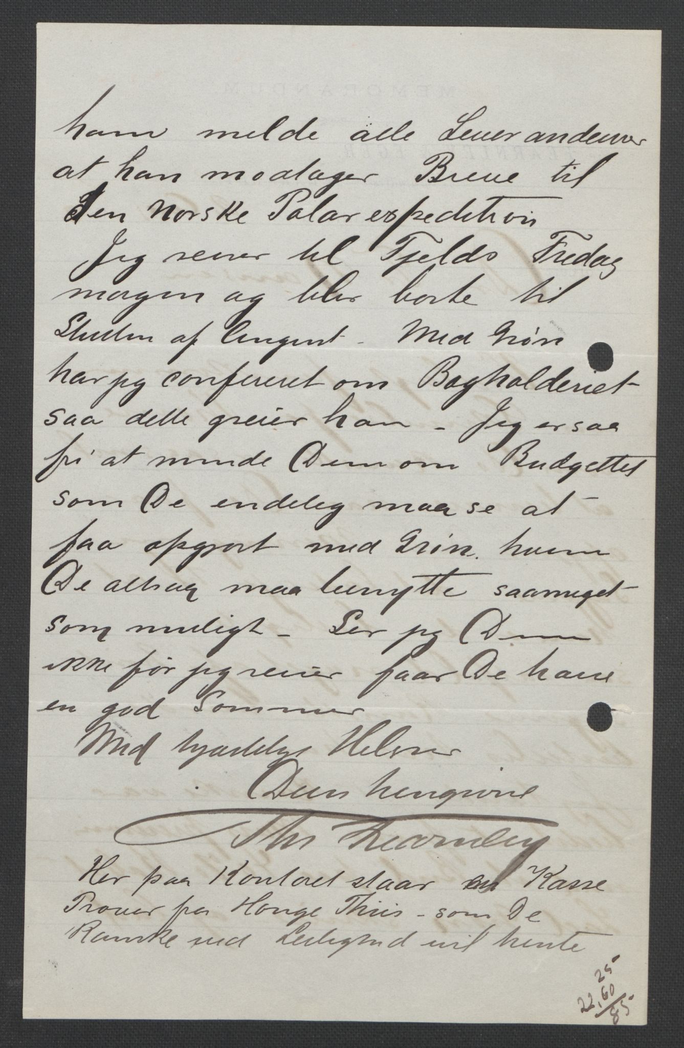 Arbeidskomitéen for Fridtjof Nansens polarekspedisjon, AV/RA-PA-0061/D/L0004: Innk. brev og telegrammer vedr. proviant og utrustning, 1892-1893, p. 170