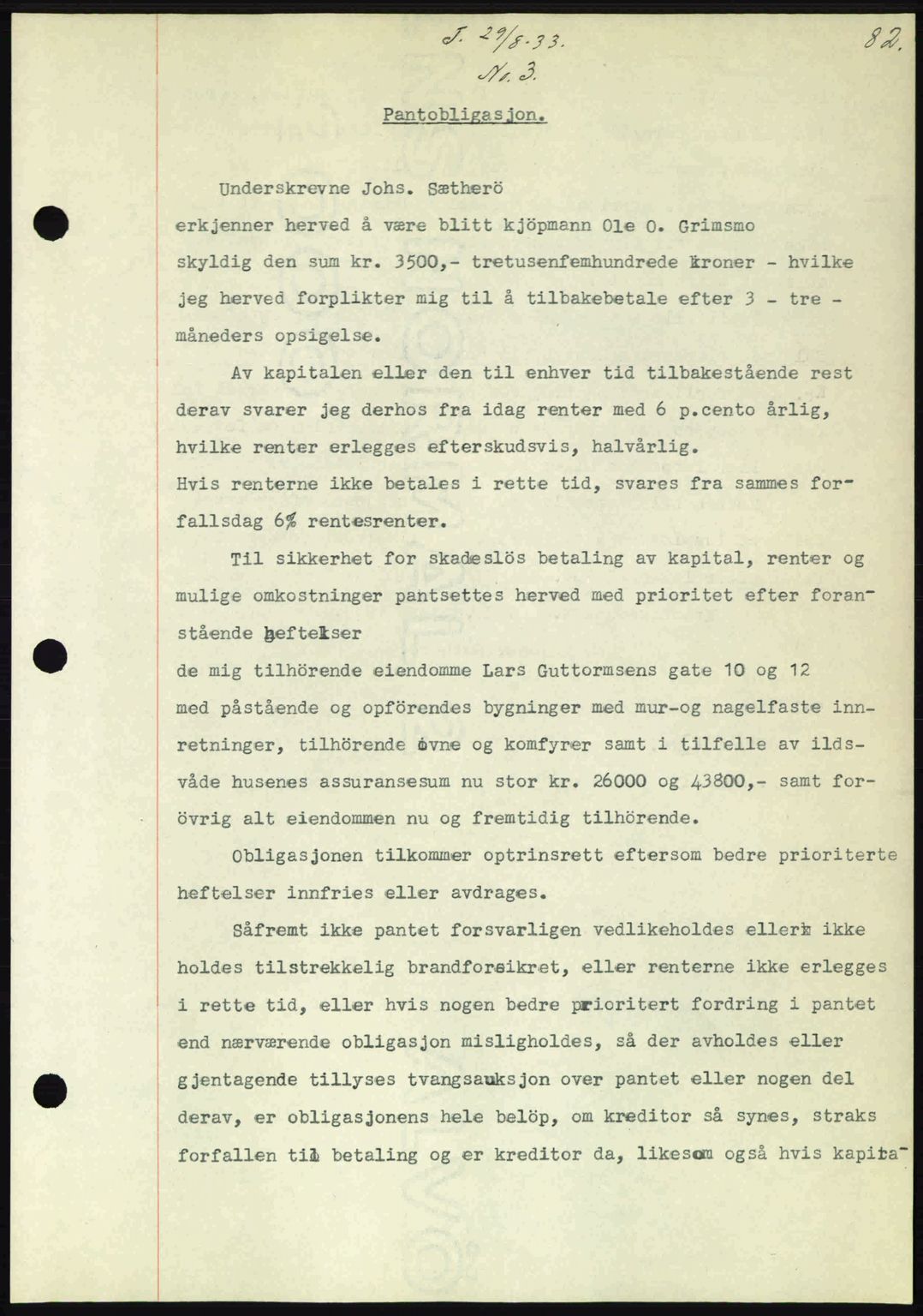 Kristiansund byfogd, AV/SAT-A-4587/A/27: Mortgage book no. 27, 1933-1934, Deed date: 29.08.1933