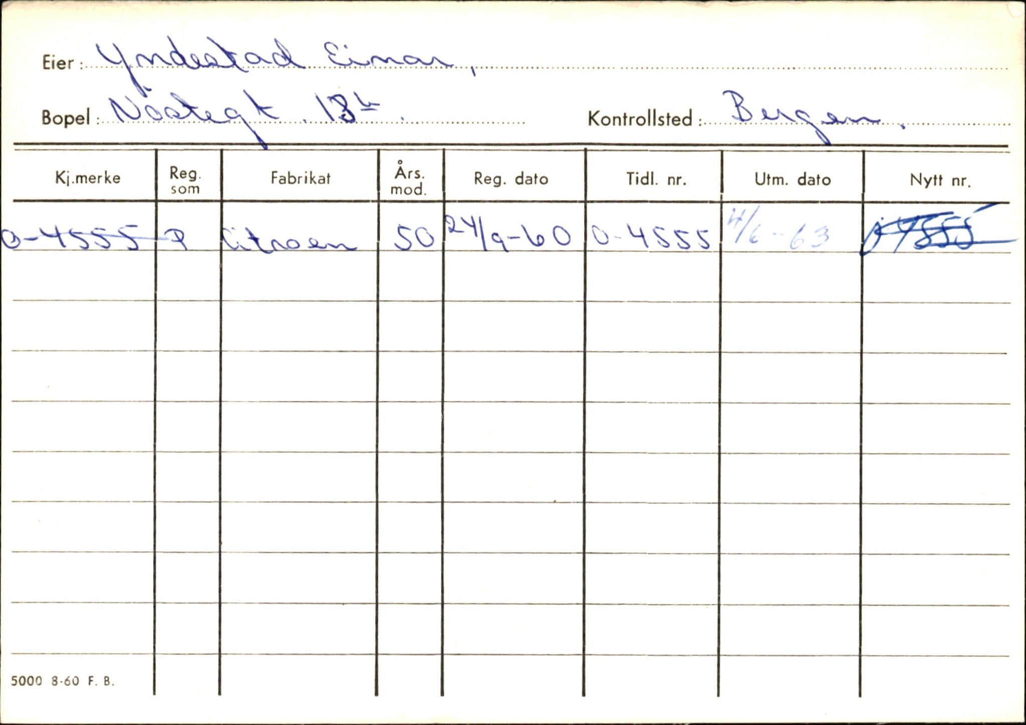 Statens vegvesen, Hordaland vegkontor, AV/SAB-A-5201/2/Hb/L0037: O-eierkort W-P, 1920-1971, p. 920