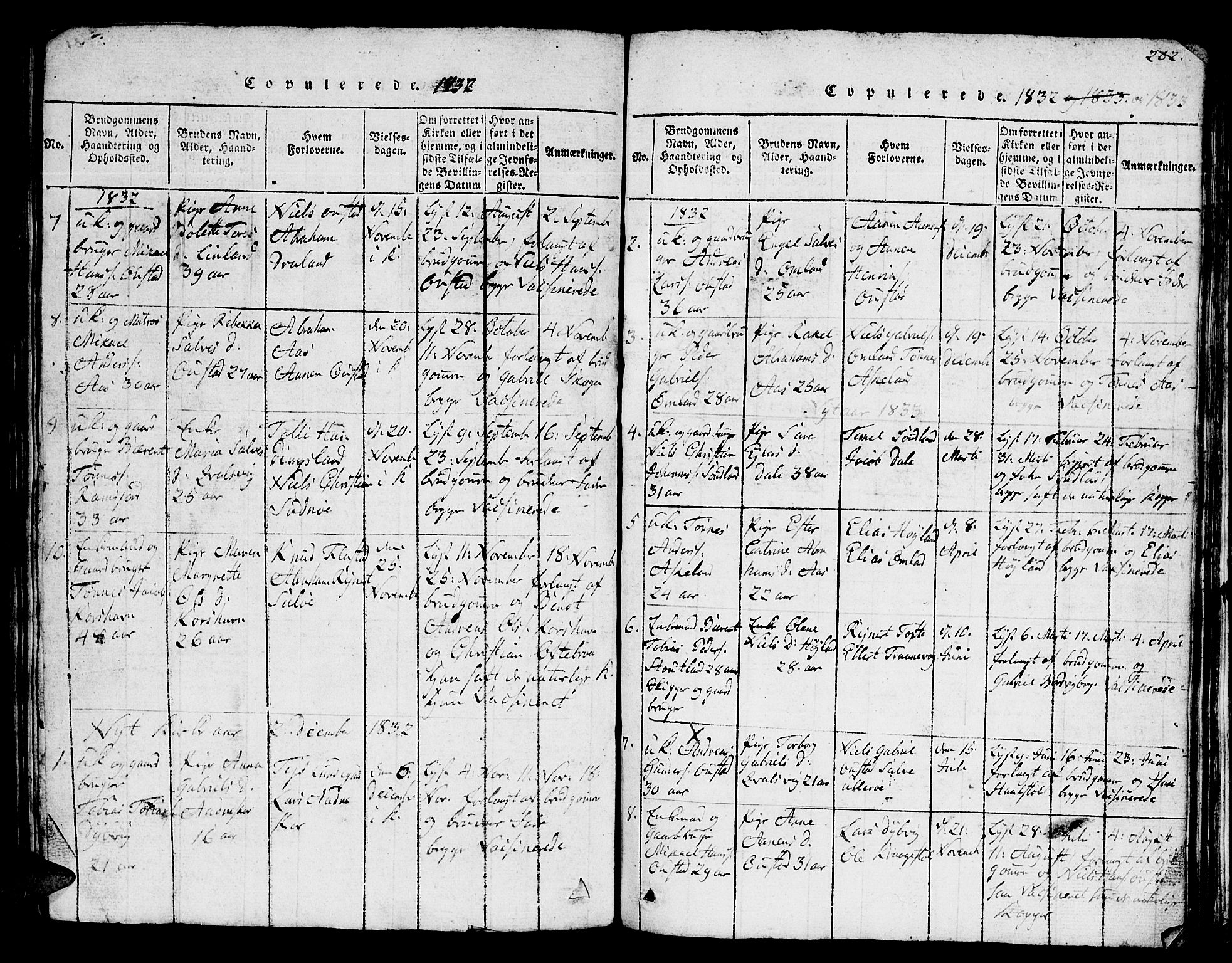 Lyngdal sokneprestkontor, SAK/1111-0029/F/Fb/Fba/L0001: Parish register (copy) no. B 1, 1816-1876, p. 202