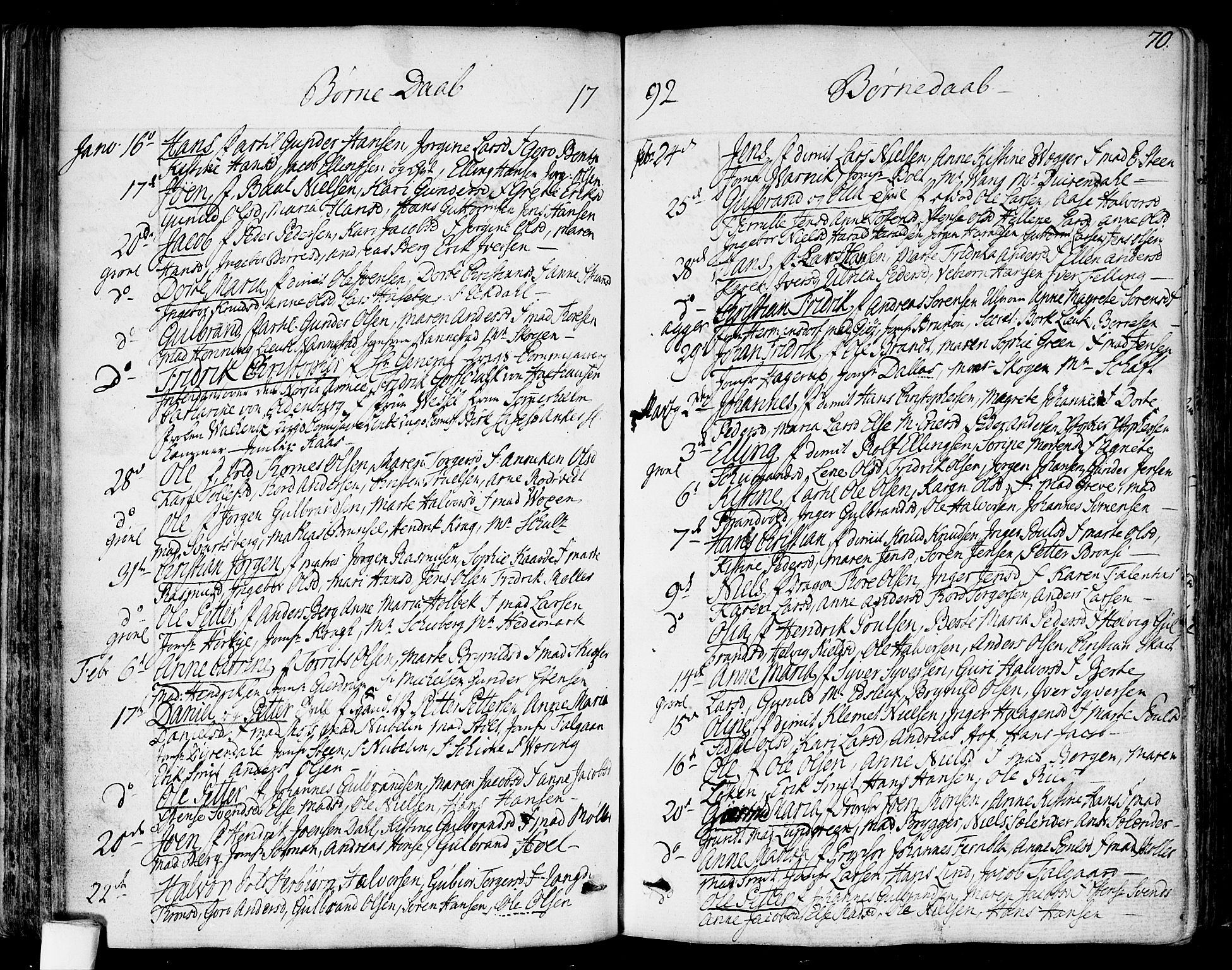 Garnisonsmenigheten Kirkebøker, SAO/A-10846/F/Fa/L0003: Parish register (official) no. 3, 1777-1809, p. 70