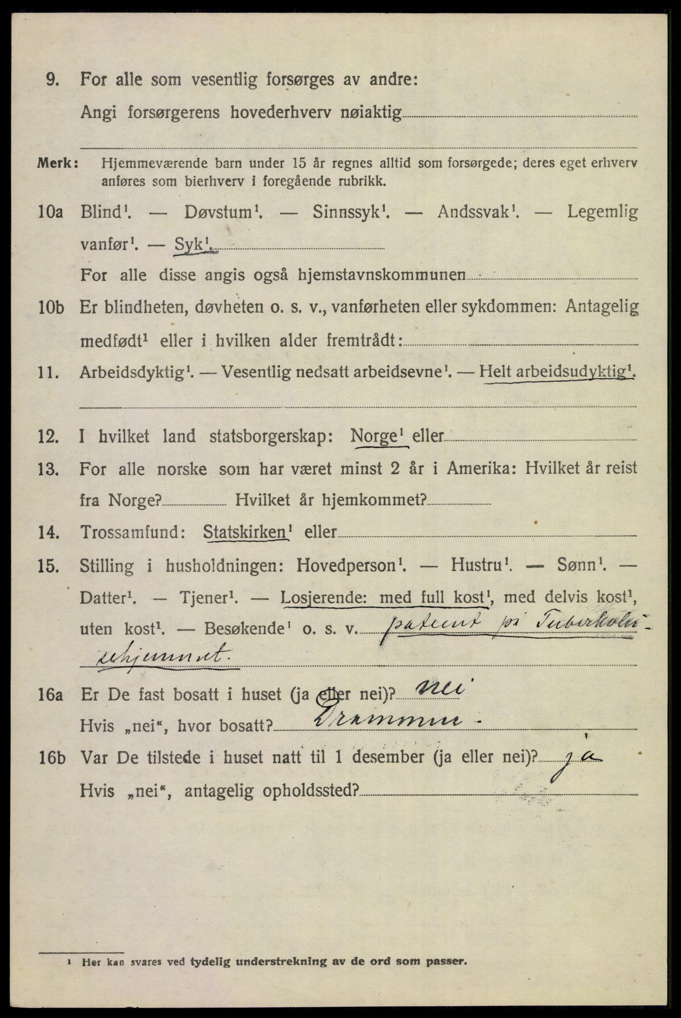 SAKO, 1920 census for Norderhov, 1920, p. 6200