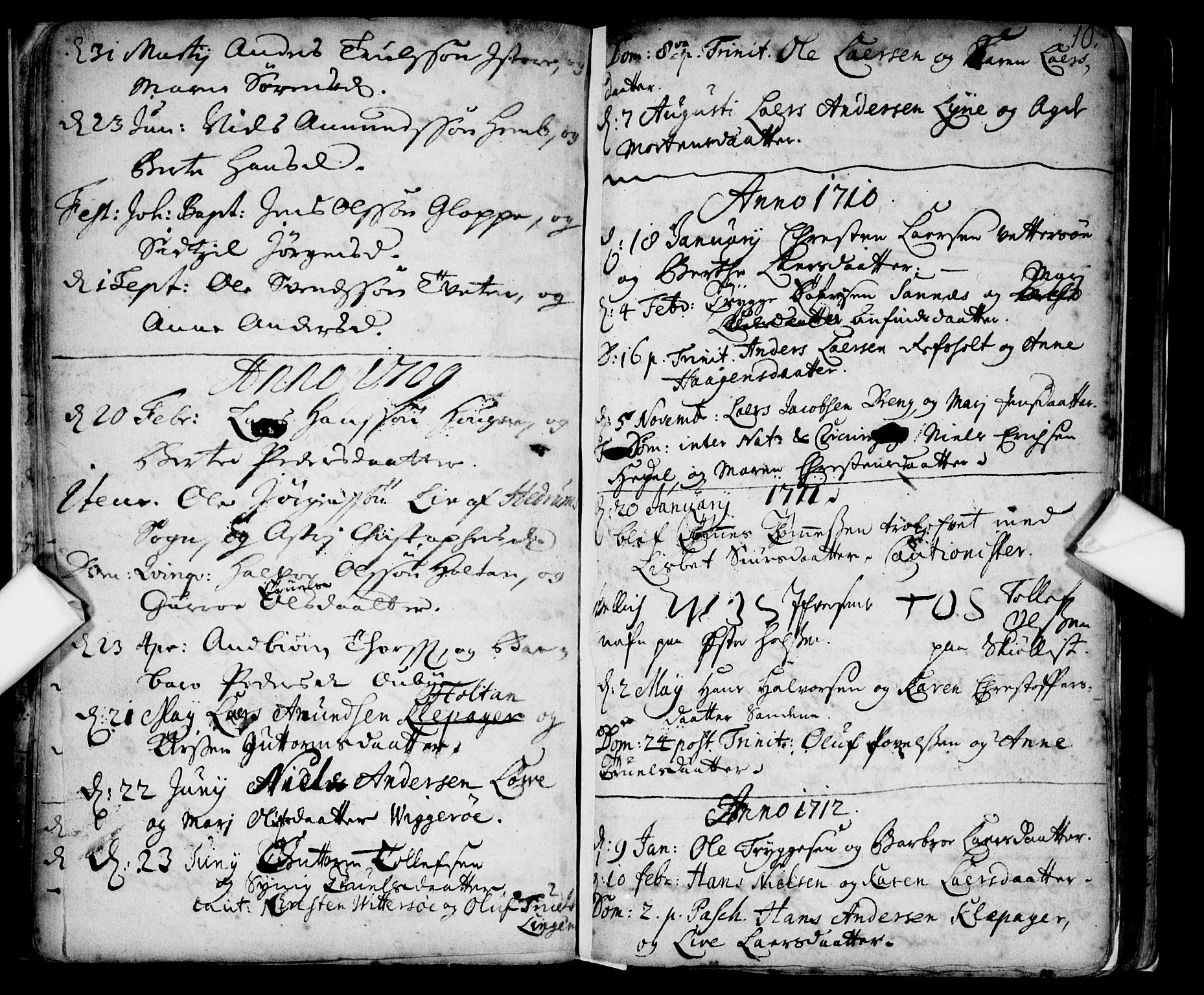 Tjølling kirkebøker, SAKO/A-60/F/Fa/L0001: Parish register (official) no. 1, 1670-1716, p. 10