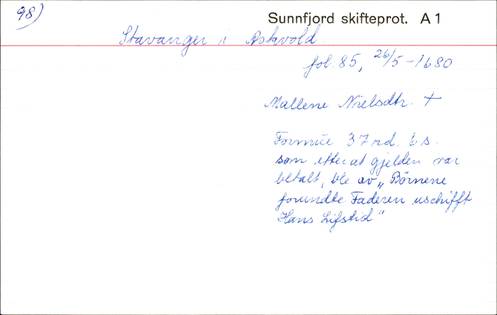 Skiftekort ved Statsarkivet i Bergen, SAB/SKIFTEKORT/003/L0001: Skifteprotokoll nr. 1, 1677-1687, p. 126