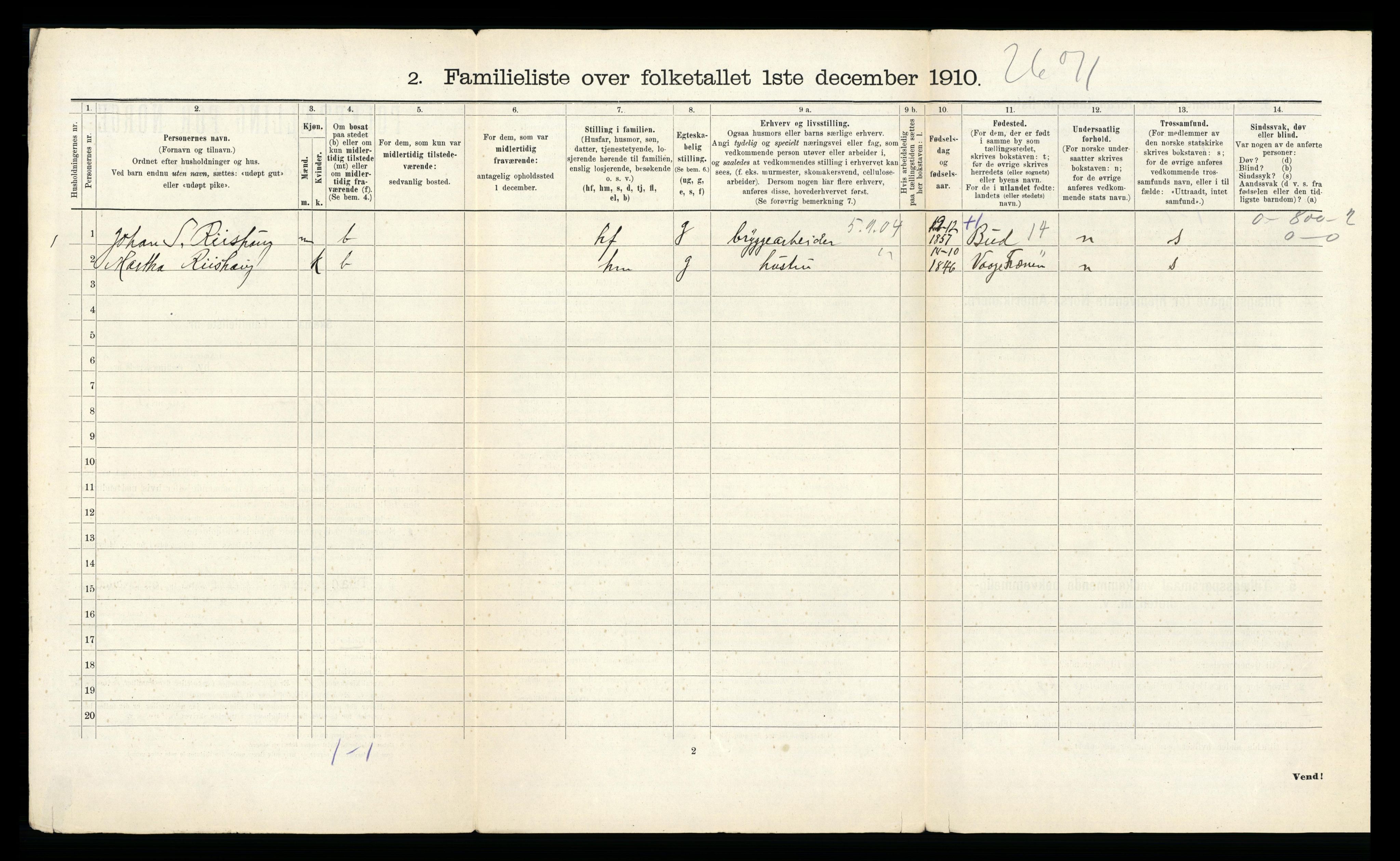 RA, 1910 census for Ålesund, 1910, p. 1462