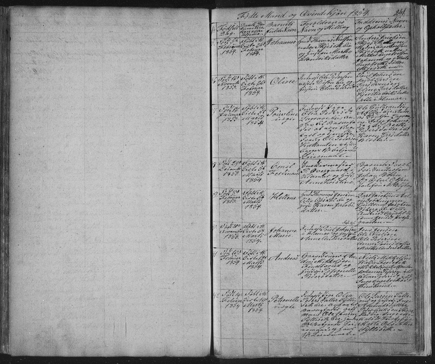 Vang prestekontor, Hedmark, AV/SAH-PREST-008/H/Ha/Hab/L0008: Parish register (copy) no. 8, 1832-1854, p. 261