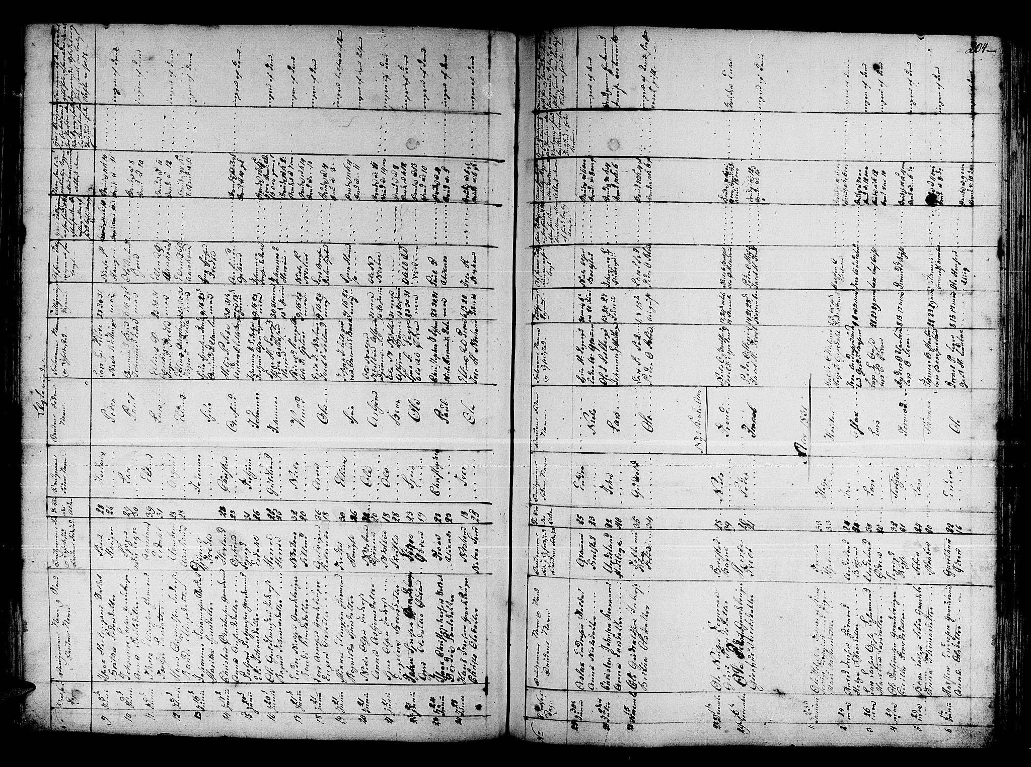 Ulvik sokneprestembete, SAB/A-78801/H/Haa: Parish register (official) no. A 11, 1793-1838, p. 204