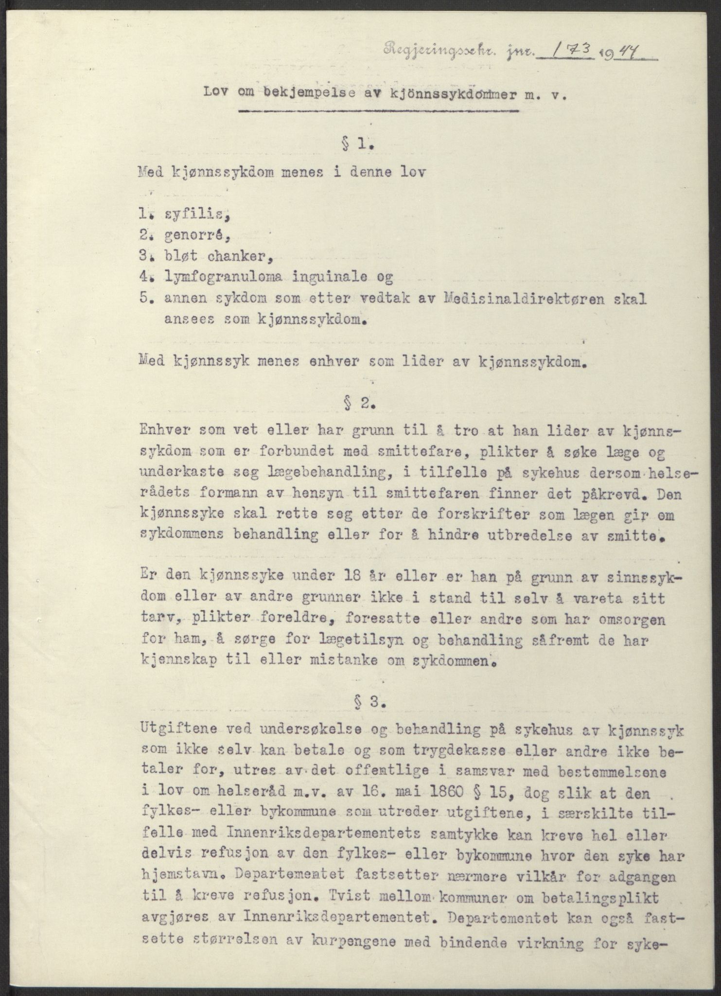 NS-administrasjonen 1940-1945 (Statsrådsekretariatet, de kommisariske statsråder mm), AV/RA-S-4279/D/Db/L0100: Lover, 1944, p. 287