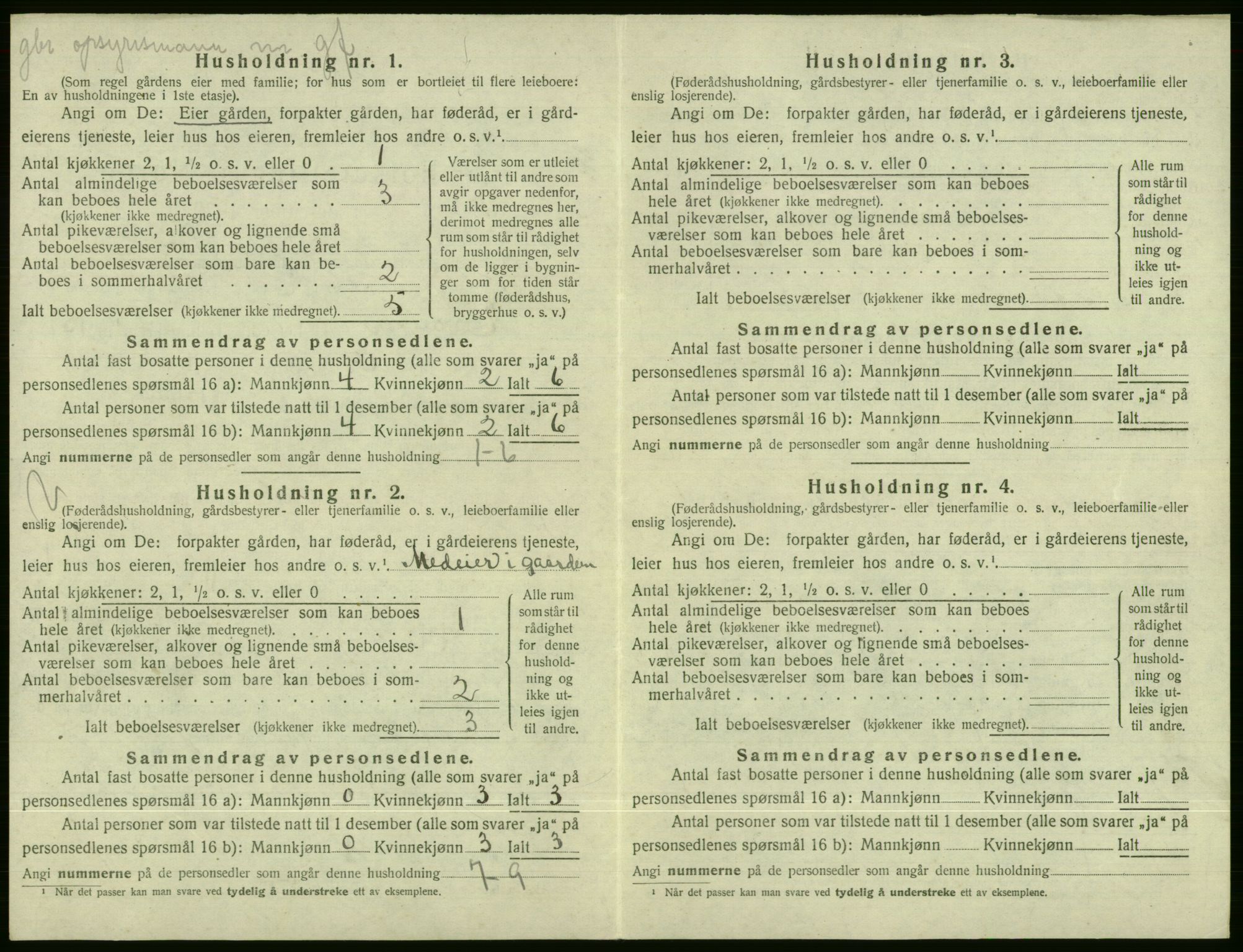 SAB, 1920 census for Evanger, 1920, p. 670